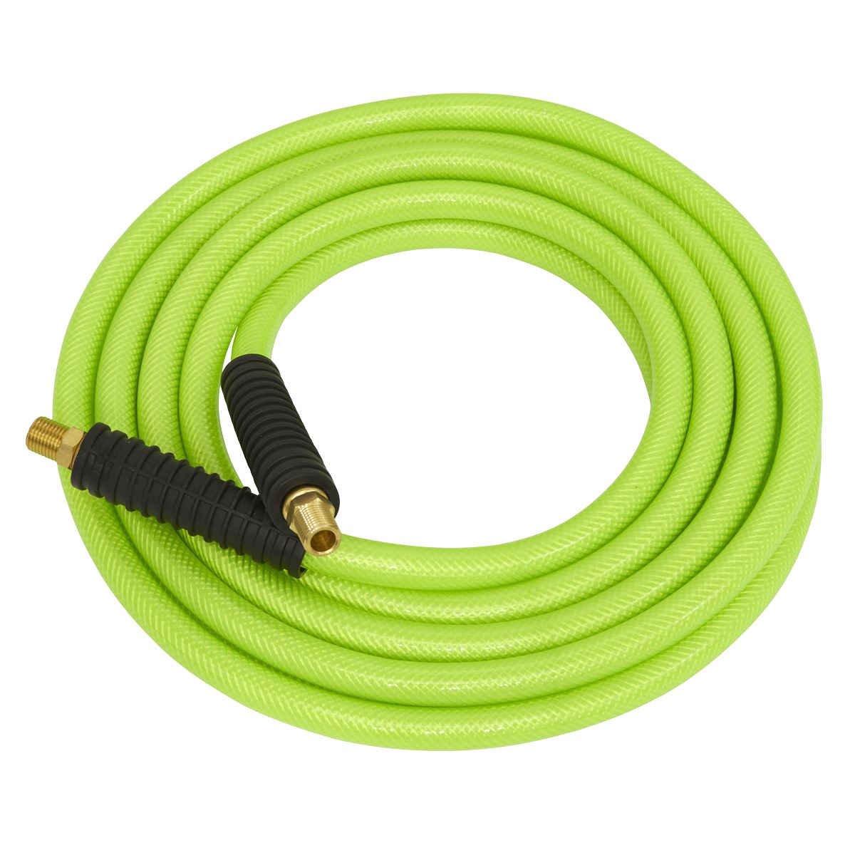 Sealey Air Line Hose High Visibility 10m x 8mm with 1/4"BSP Unions AHFC10