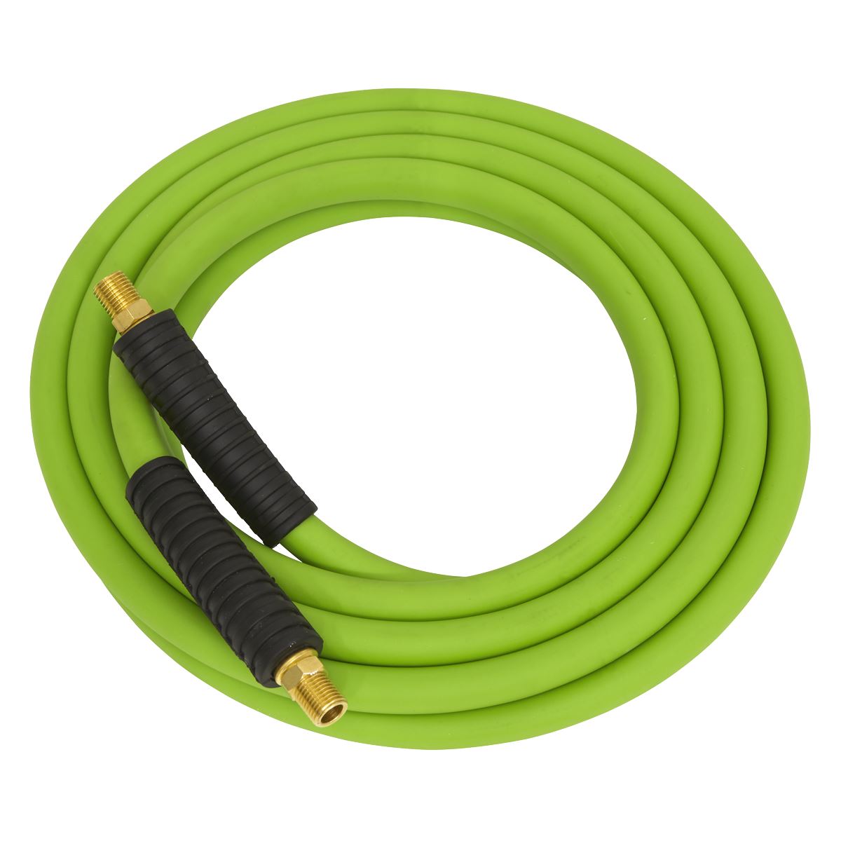 Sealey Air Line Hose 10m x 8mm Hybrid High Visibility Inc 1/4"BSP Union AHHC10G