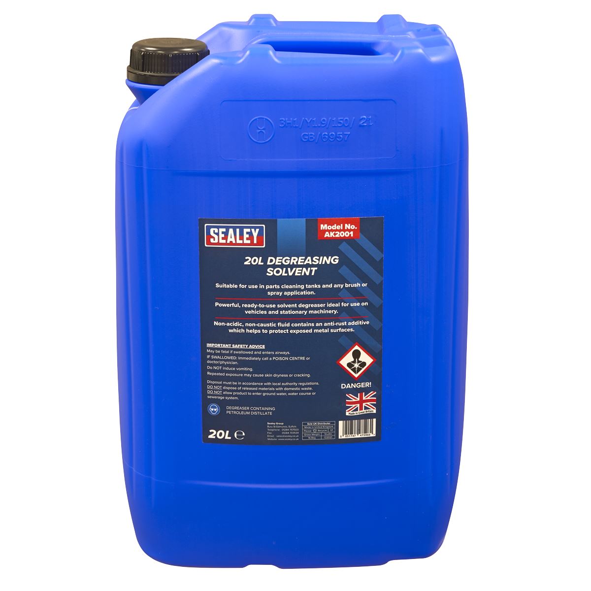 Sealey Degreasing Solvent 20L AK2001