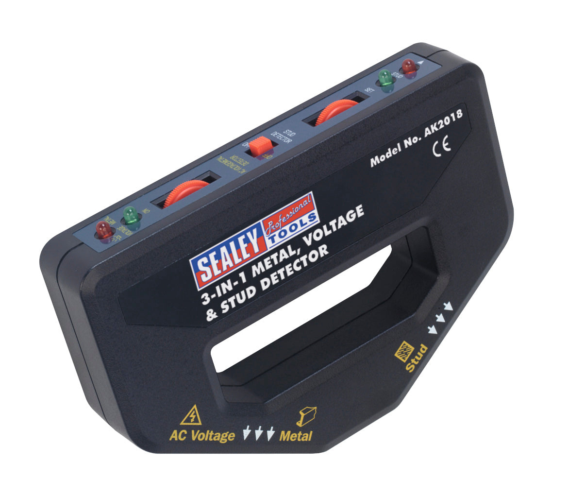 Sealey Metal, Voltage & Stud Detector 3-in-1 AK2018