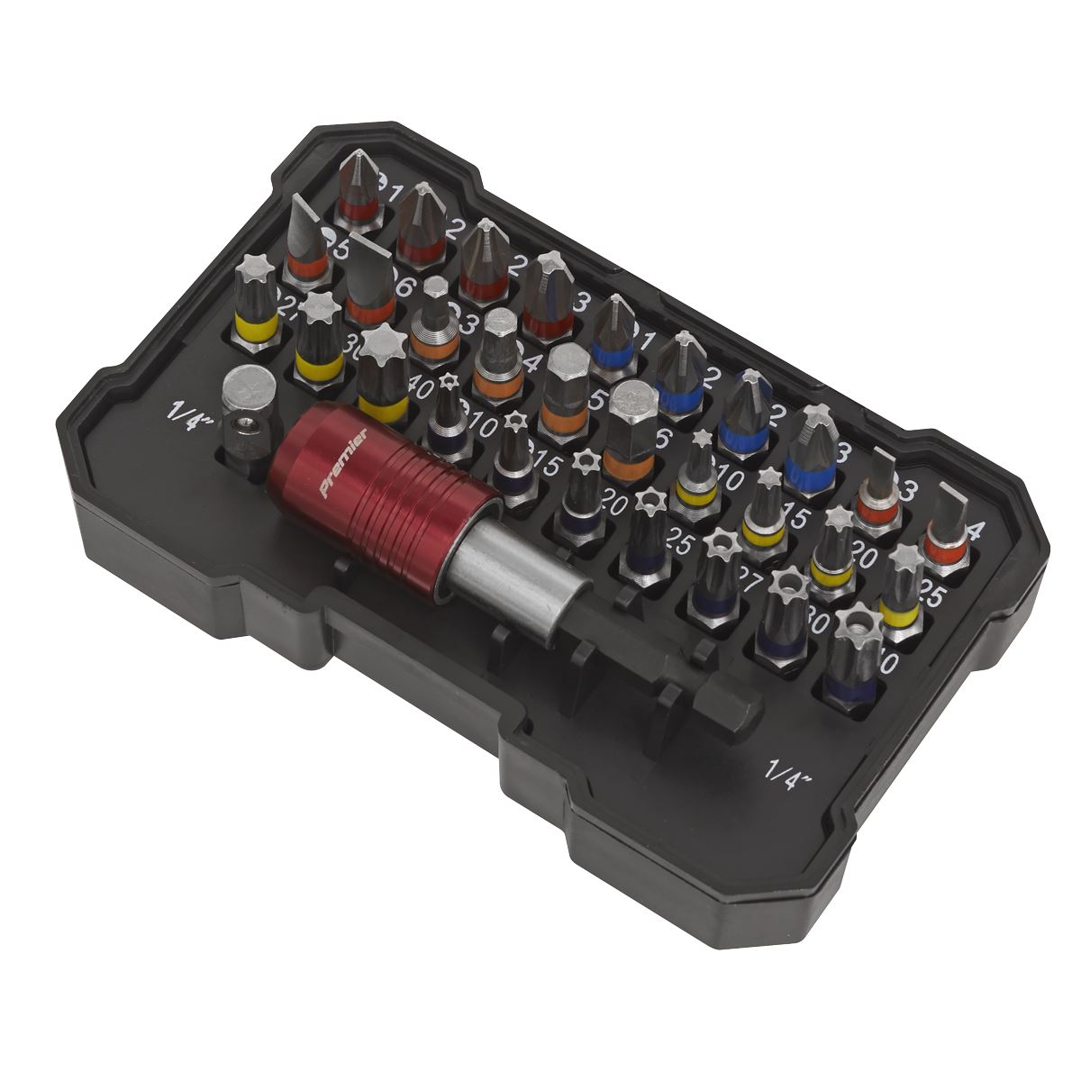 Sealey Colour-Coded Bit Set 32pc AK2110