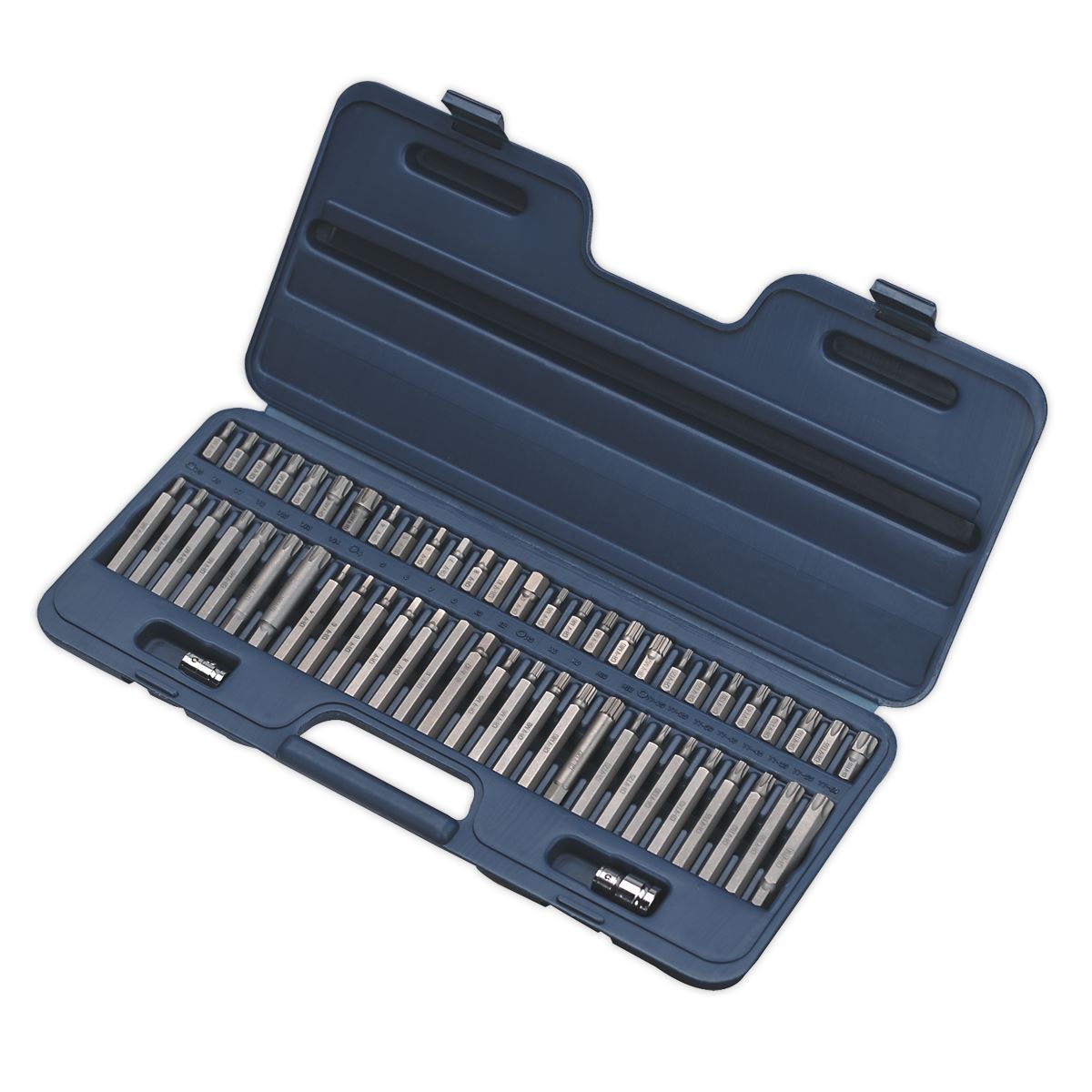 Sealey Security TRX-Star*/Hex/Ribe/Spline Bit Set 56pc 3/8" & 1/2"Sq Drive AK21956