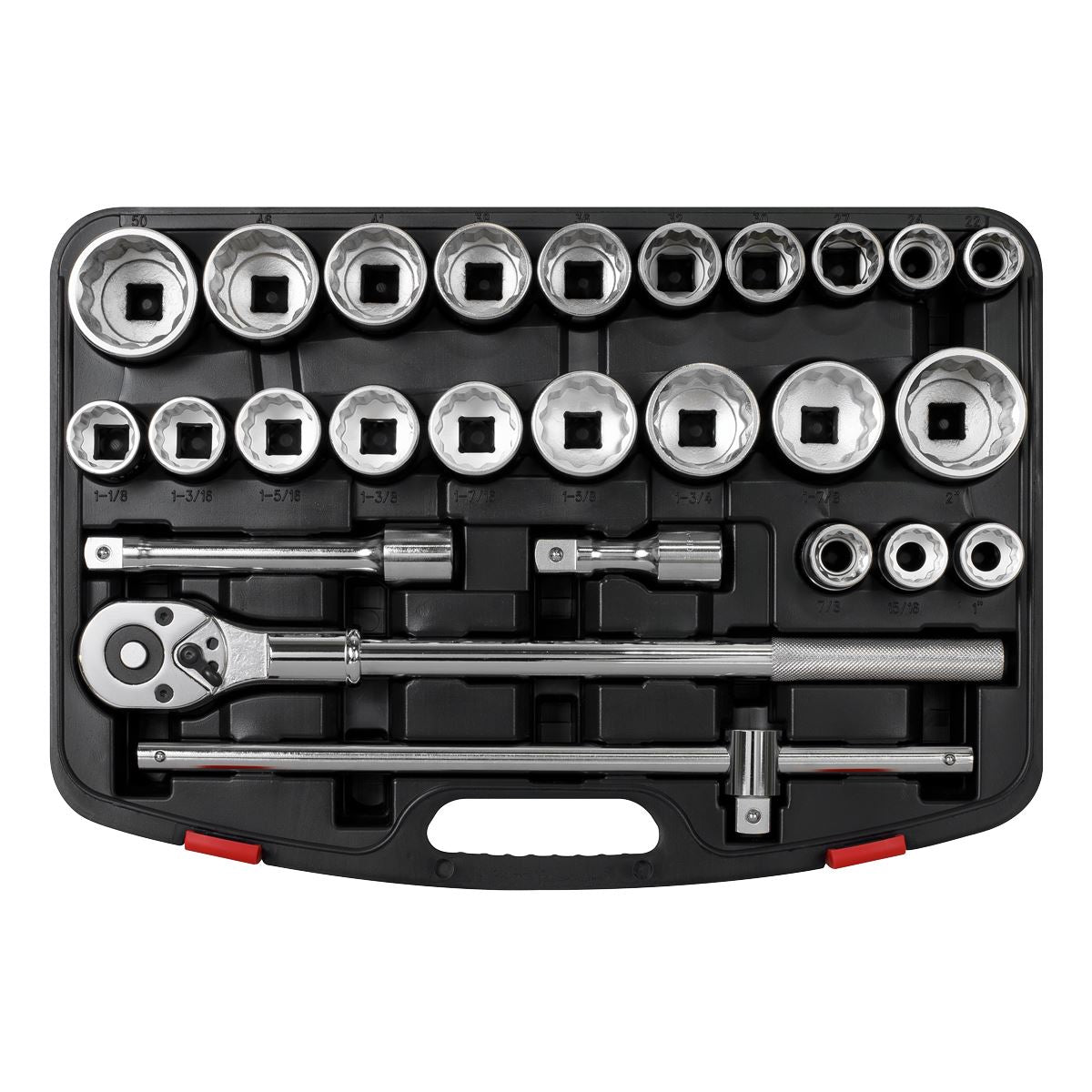 Sealey Socket Set 26pc 3/4"Sq Drive 12 point WallDrive Metric Imperial AK2584