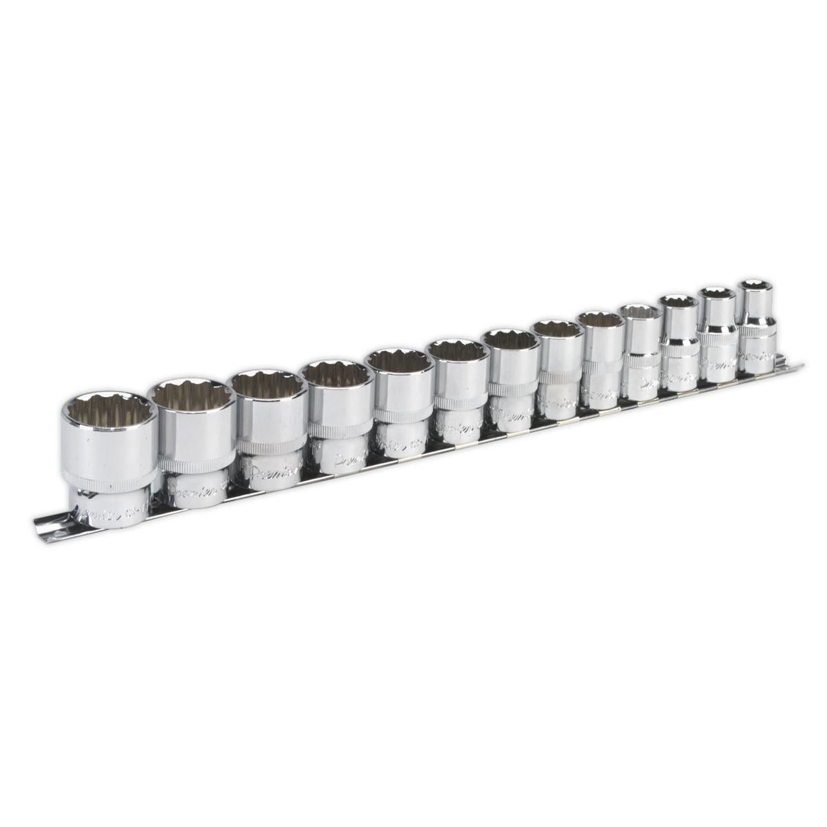 Sealey Imperial Socket Set 13pc 1/2"D 12pt WallDrive Standard Length AK2674