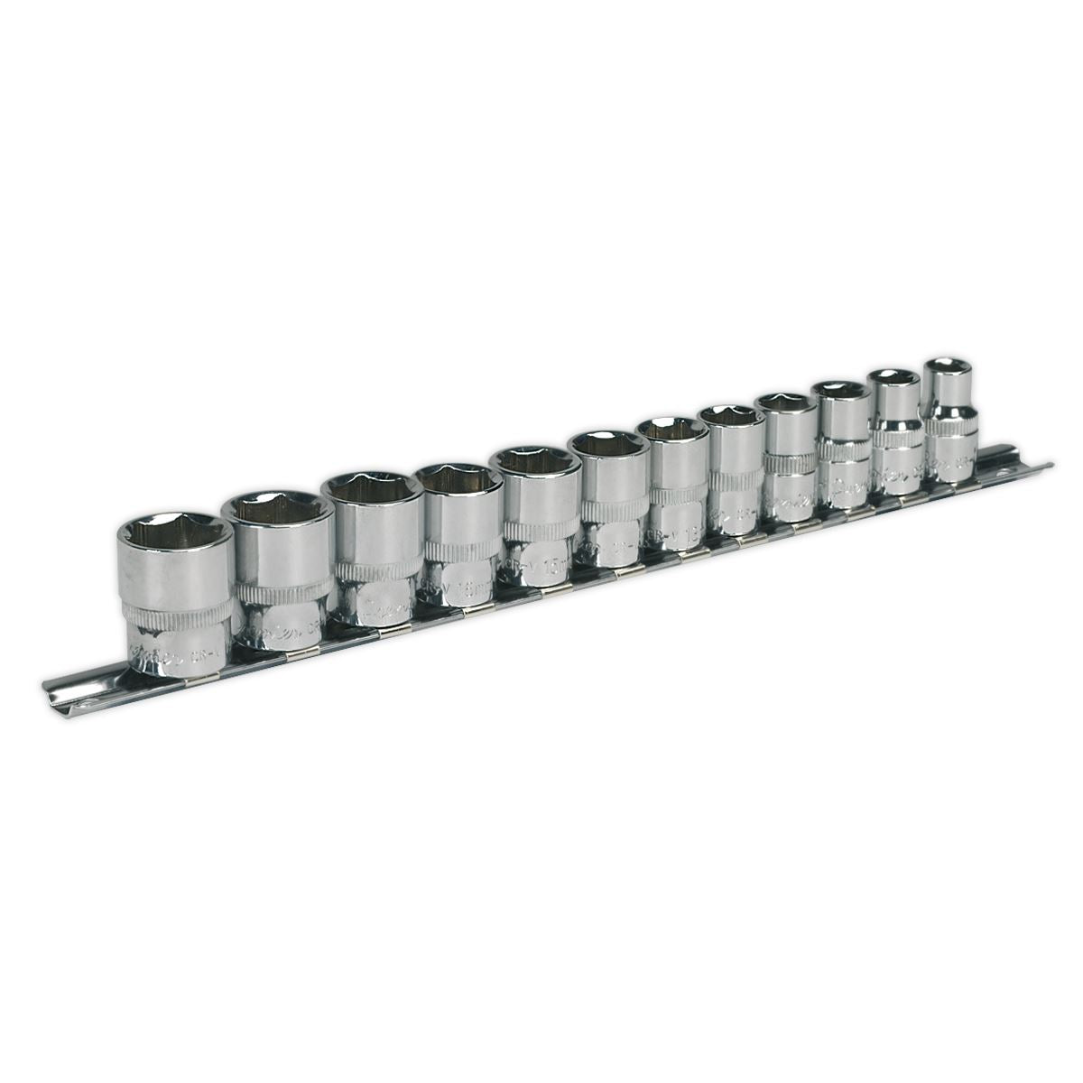 Sealey Metric Socket Set 12pc 3/8"Sq Drive WallDrive Standard Length AK2693