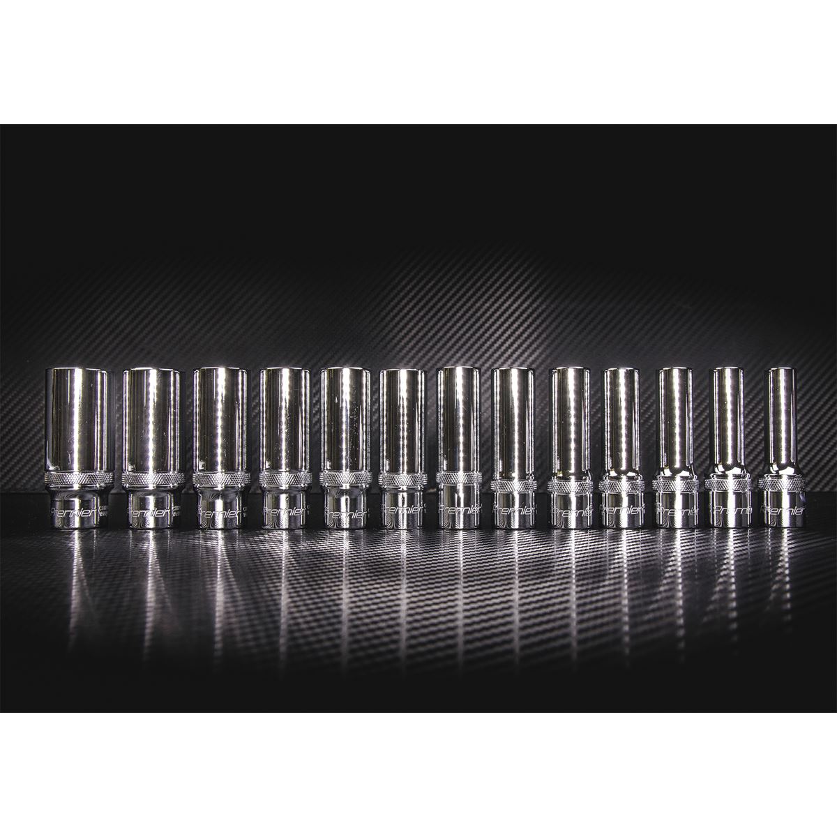 Sealey Metric Socket Set 13pc 1/2"Sq Drive Deep Lock On 6pt AK2745