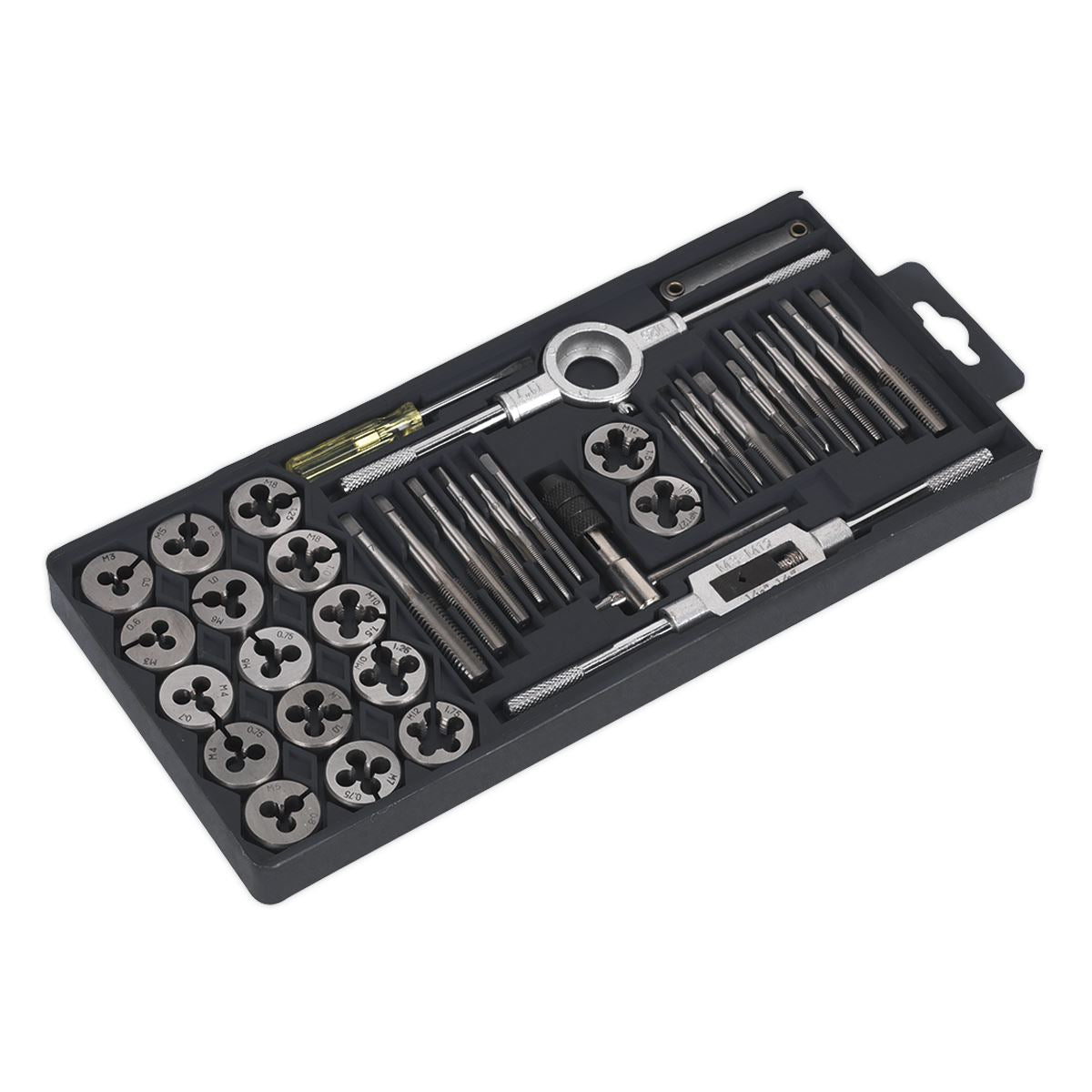 Sealey Tap & Die Set 40pc Split Dies - Metric AK301