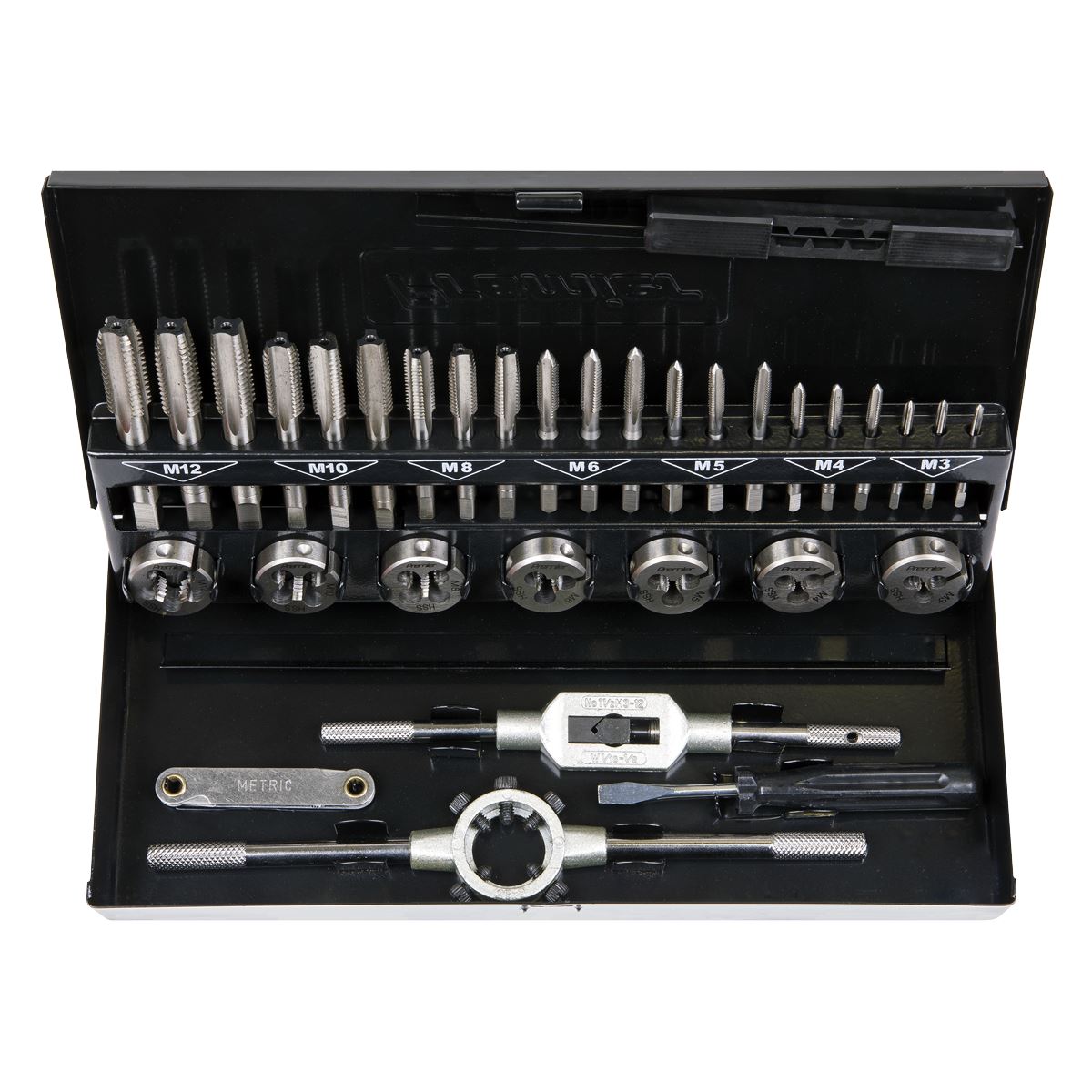 Sealey Tap & Die Set 32pc Split Dies HSS 4341 Metric AK3015HSS