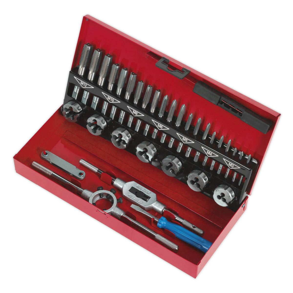 Sealey Tap & Die Set 32pc Split Dies Metric AK3015