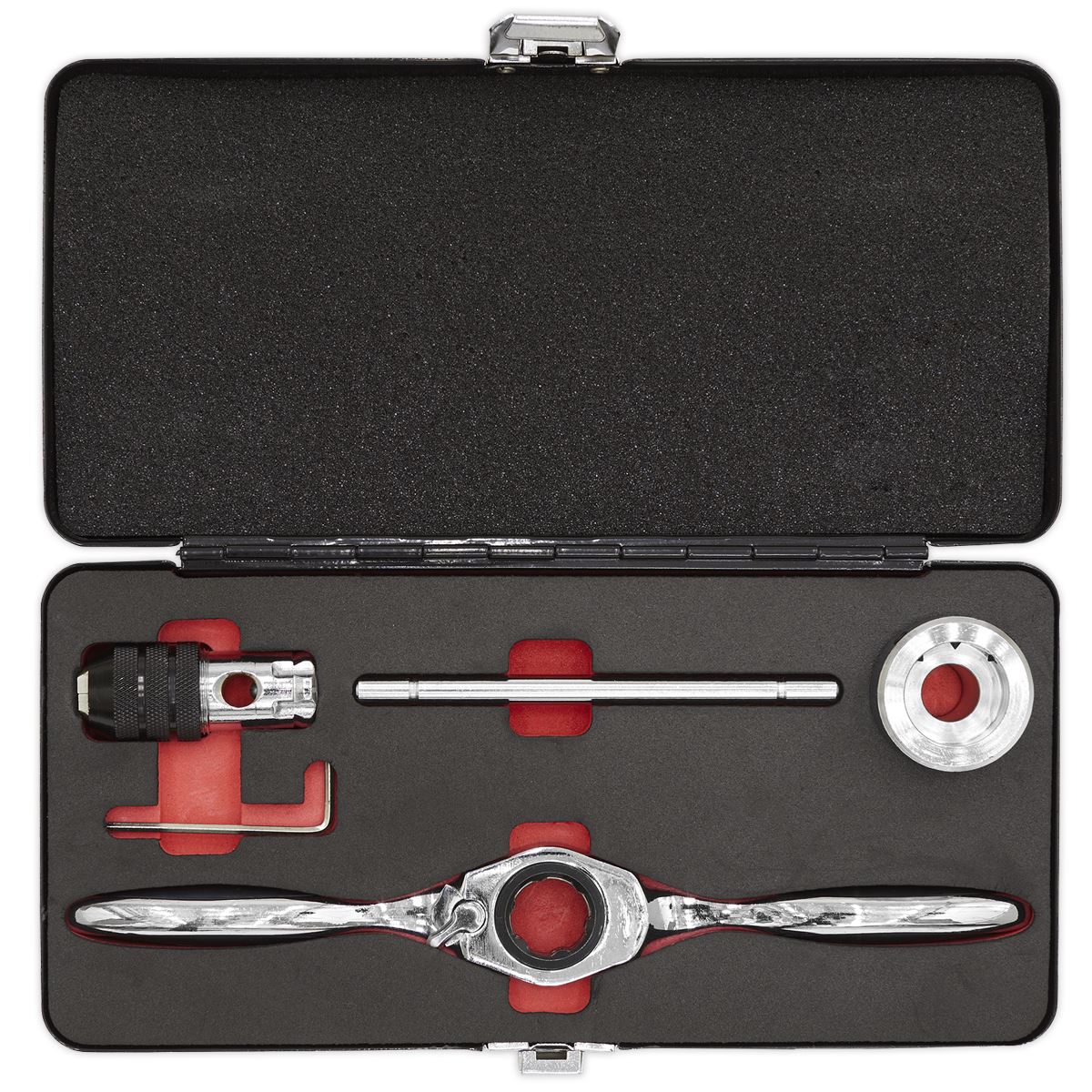 Sealey Bi-Directional Ratchet Tap & Die Holder Set 5pc Metric AK3027