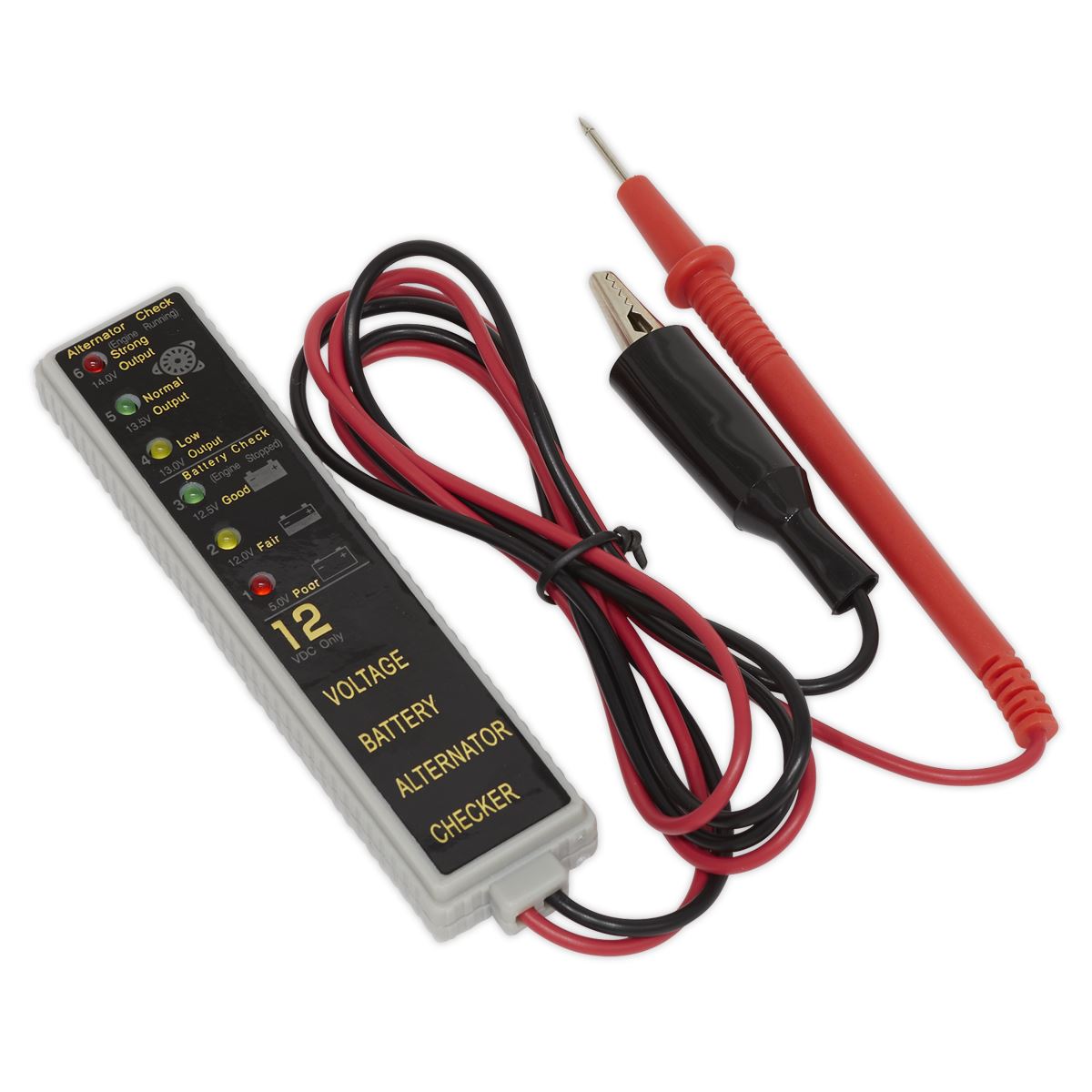Sealey Battery & Alternator Tester 12V LED AK400