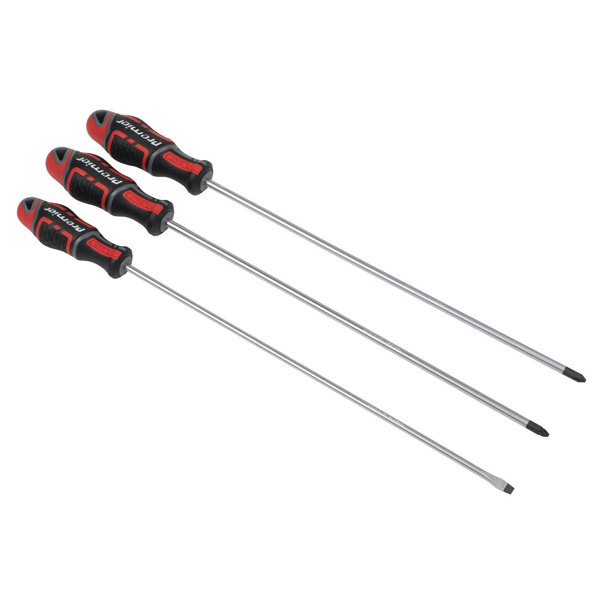 Sealey GripMAX® Screwdriver Set Long 3pc AK4372