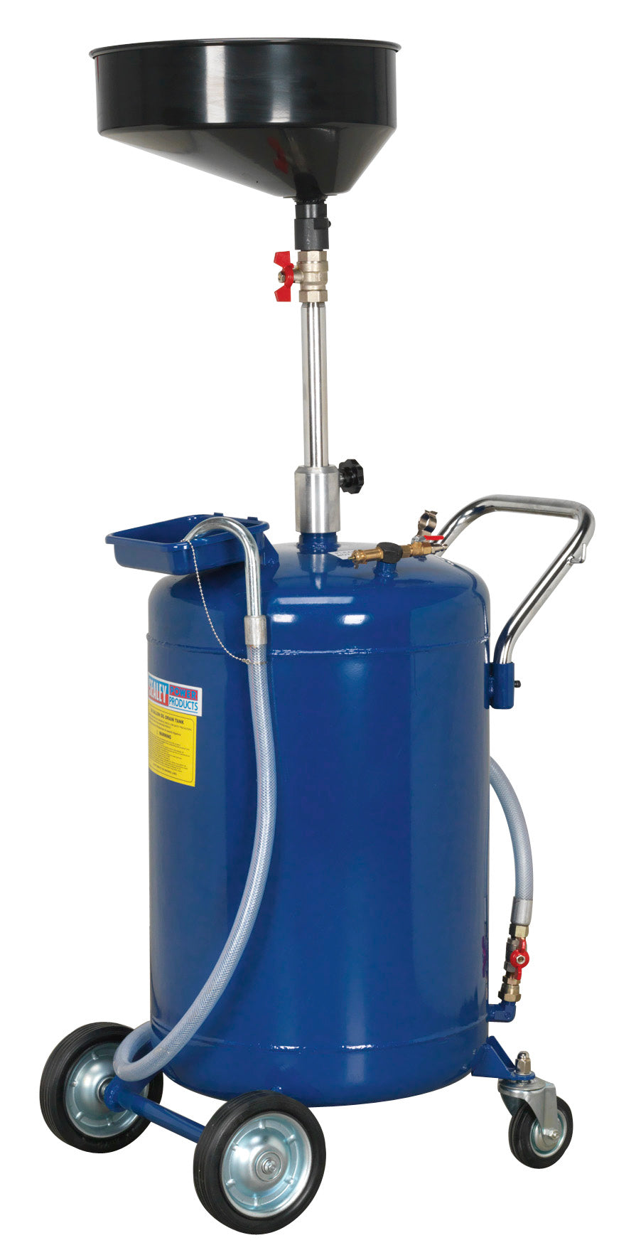 Sealey Mobile Oil Drainer 110L Air Discharge AK458DX