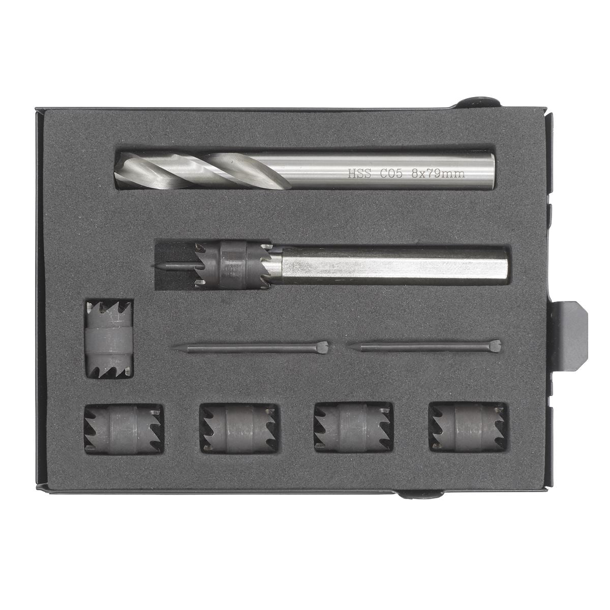 Sealey Spot Weld Cutter & Drill Bit Set 9pc �10mm AK4730