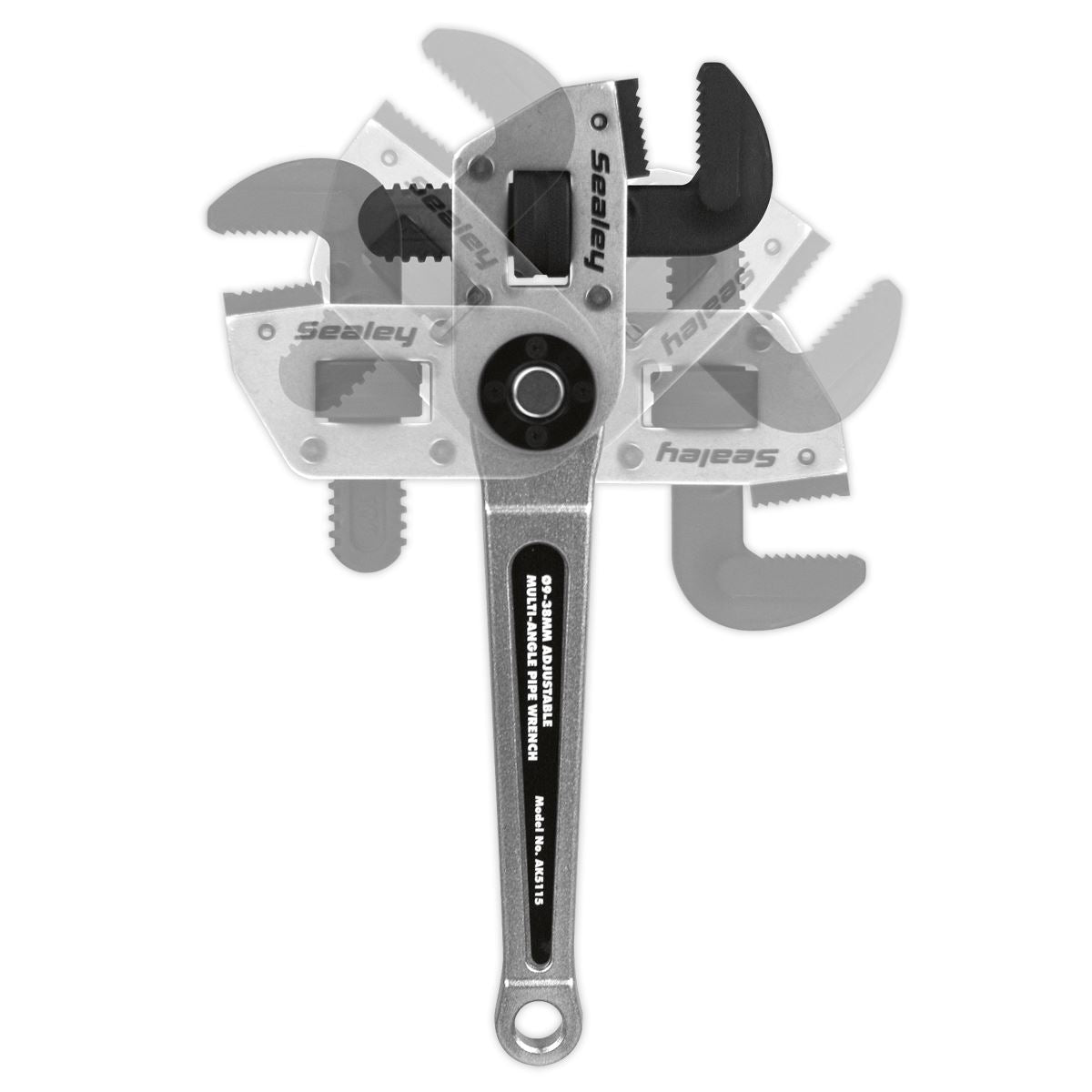 Sealey Adjustable Multi-Angle Pipe Wrench �9-38mm AK5115