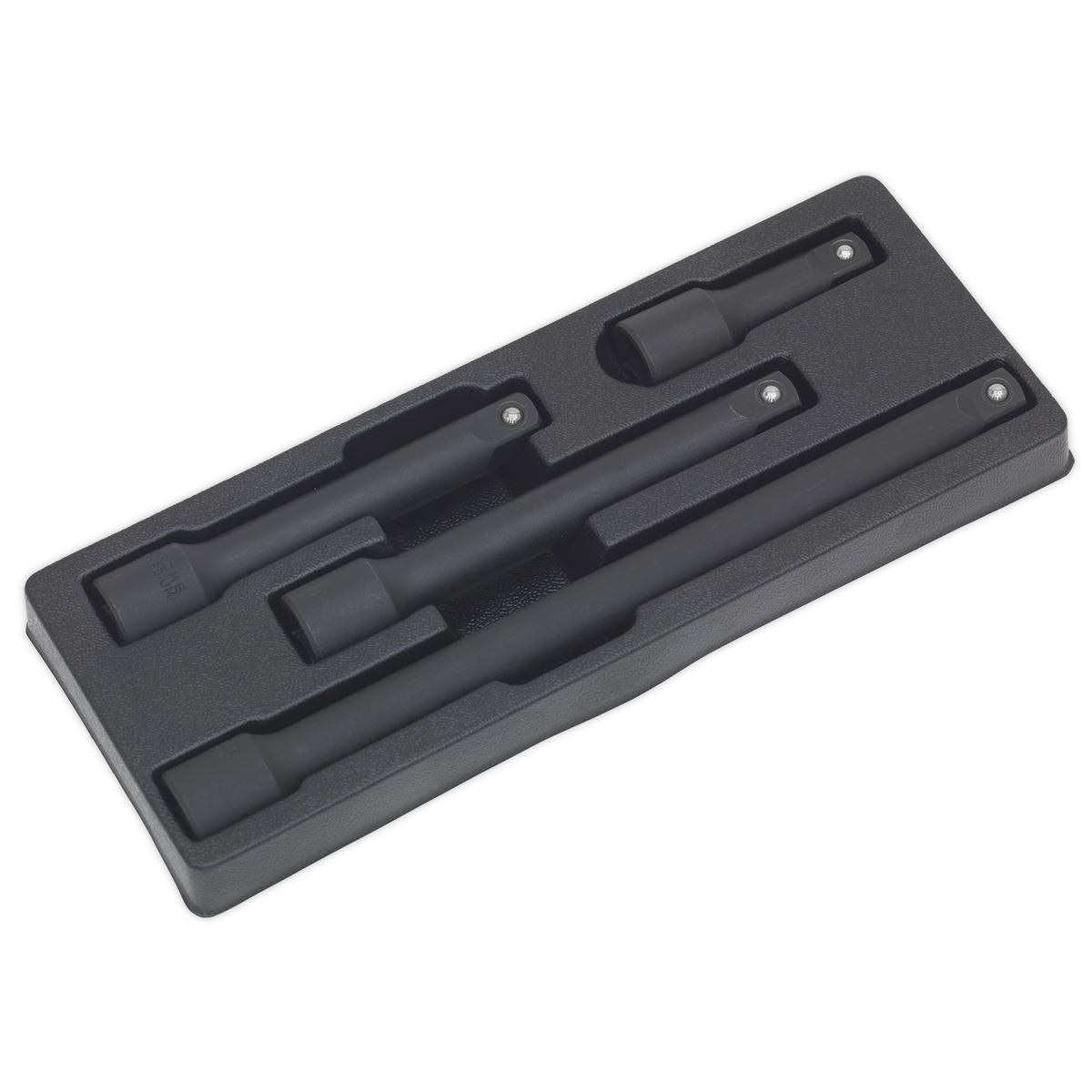 Sealey Impact Extension Bar Set 4pc 1/2"D Lengths 75, 125, 150, 250mm AK5513