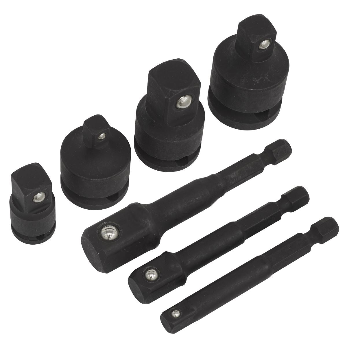 Sealey Impact Socket Adaptor Set 7pc Reducers And Step Ups AK5522