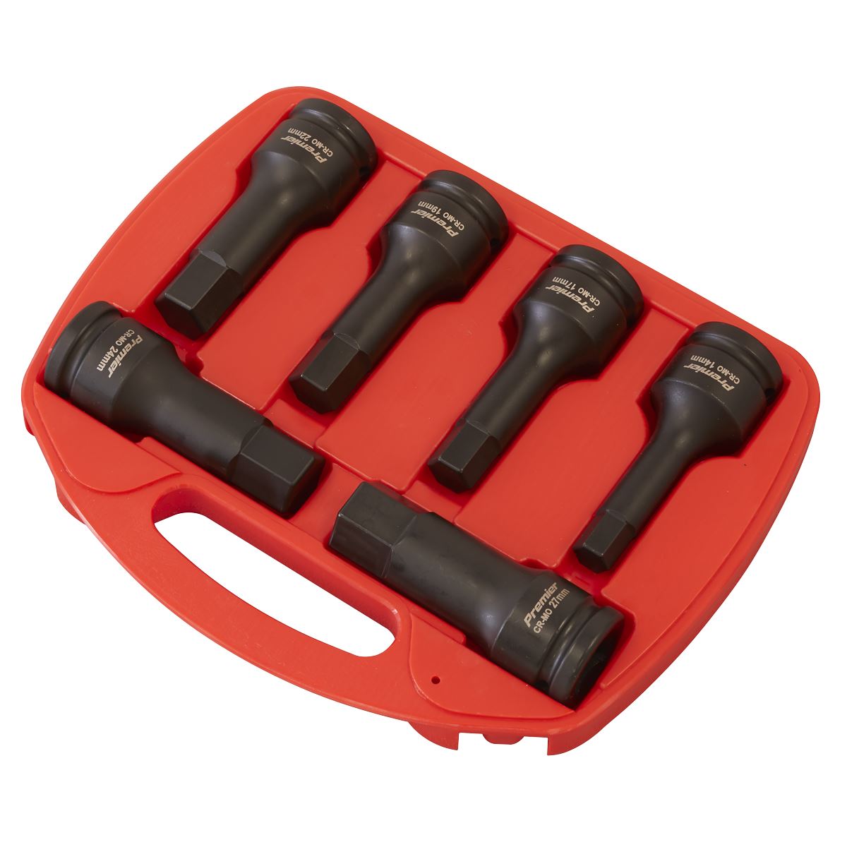 Sealey Impact Hex Socket Bit Set 6pc 3/4"Sq Drive AK5586