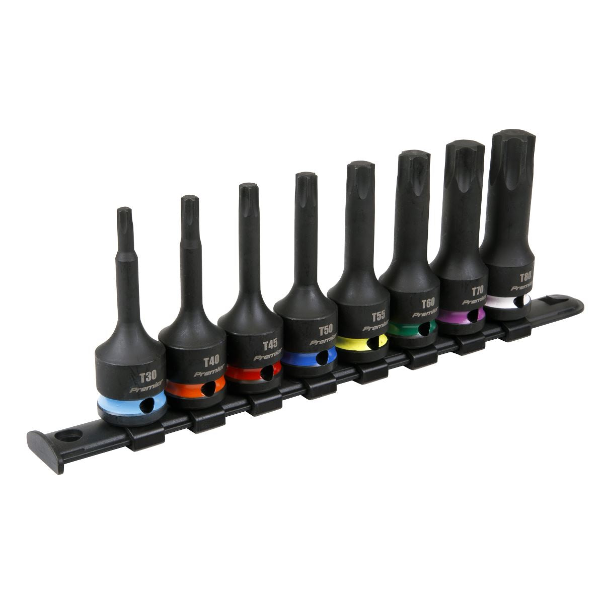 Sealey TRX-Star* Impact Socket Bit Set 8pc 1/2"Sq Drive AK56002