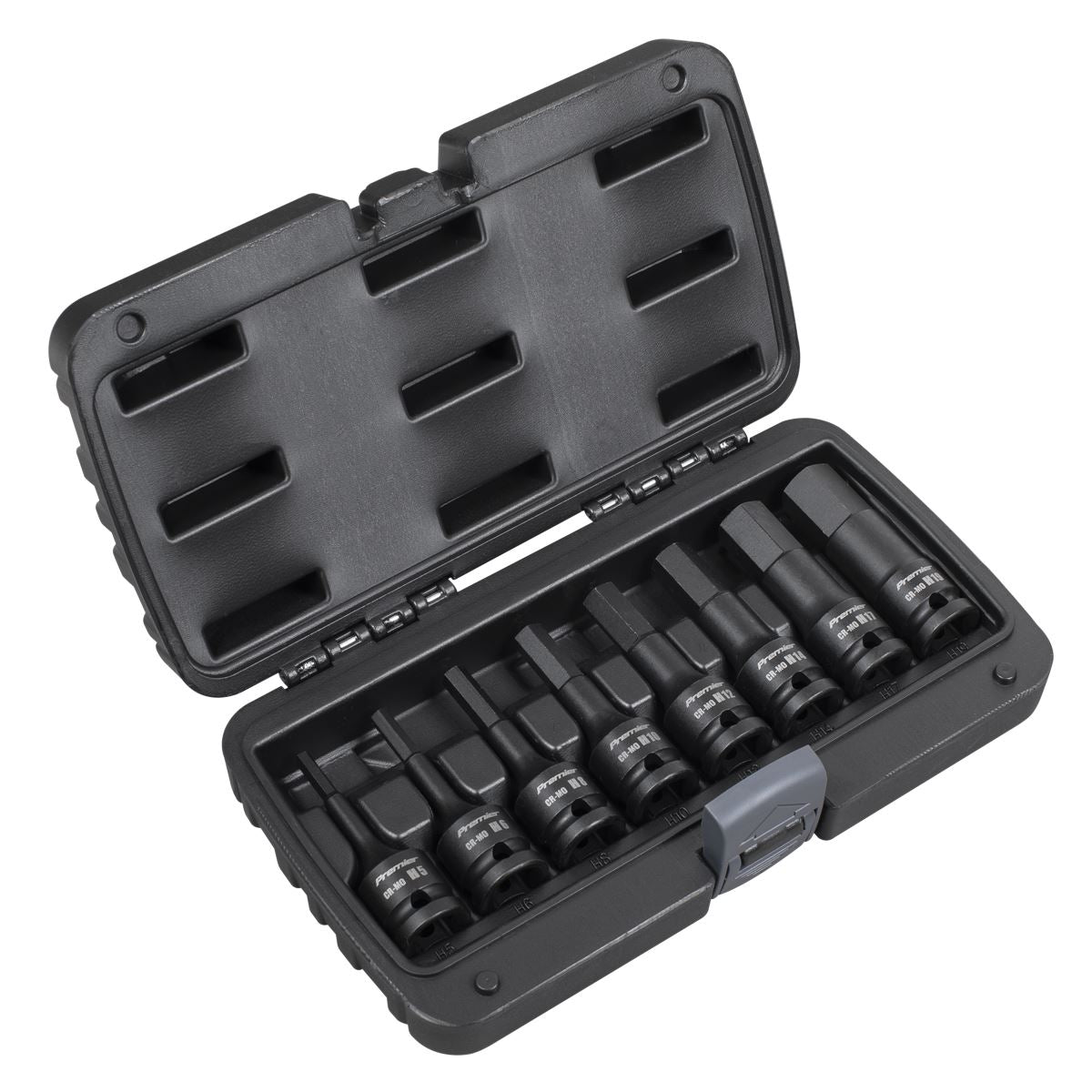 Sealey Impact Hex Socket Bit Set 8pc 1/2"Sq Drive AK5601