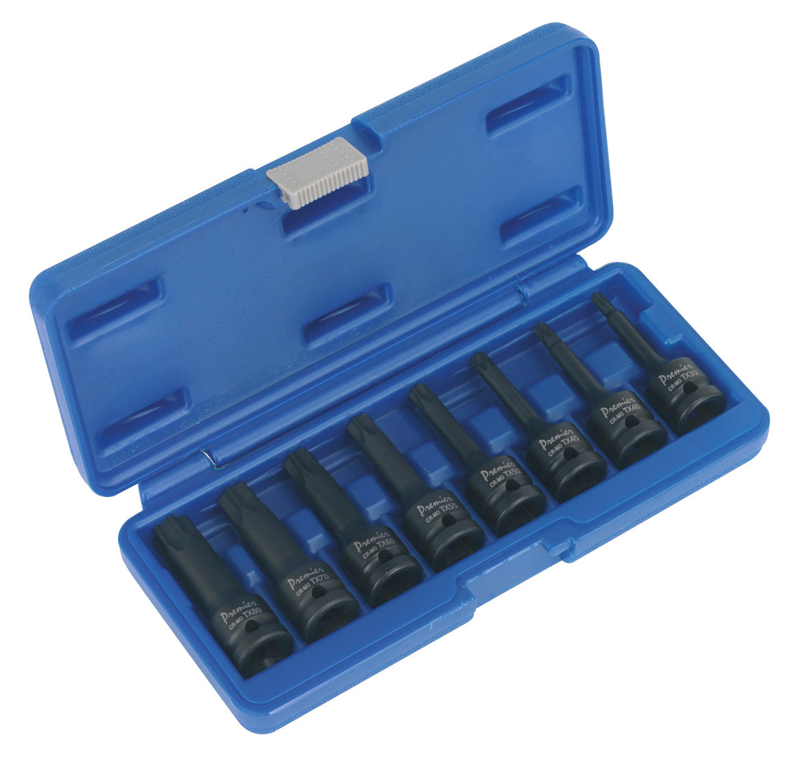 Sealey Impact TRX-Star* Socket Bit Set 8pc 1/2"Sq Drive AK5602