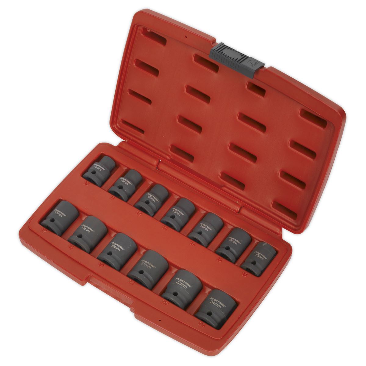 Sealey Metric Impact Socket Set 13pc 1/2"Sq Drive Total Drive AK5613TD