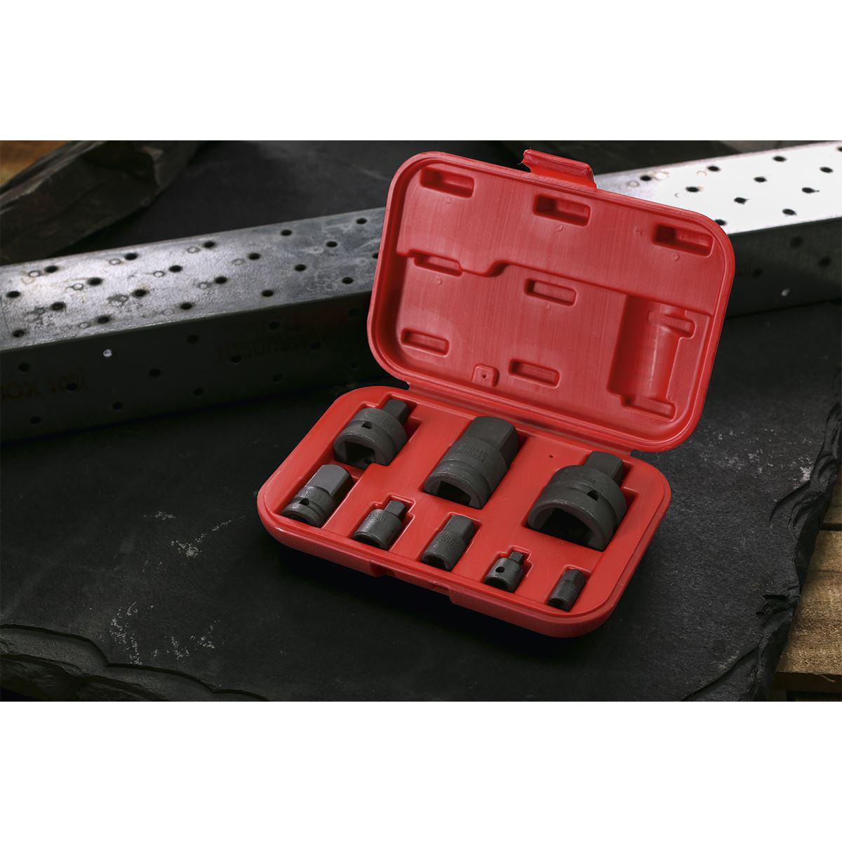 Sealey Impact Socket Adaptor Set 8pc Reducers Step Ups AK5900B