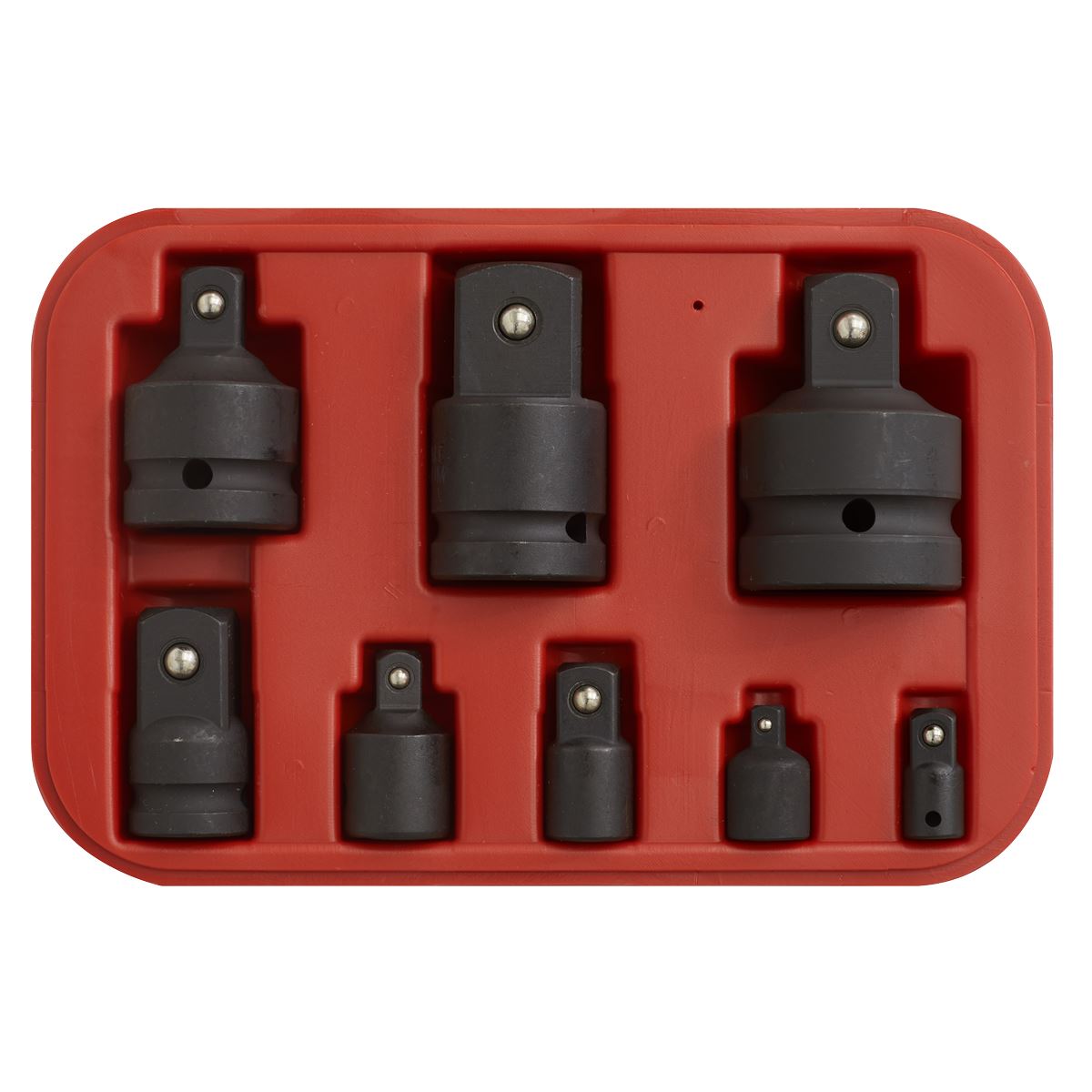Sealey Impact Socket Adaptor Set 8pc Reducers Step Ups AK5900B