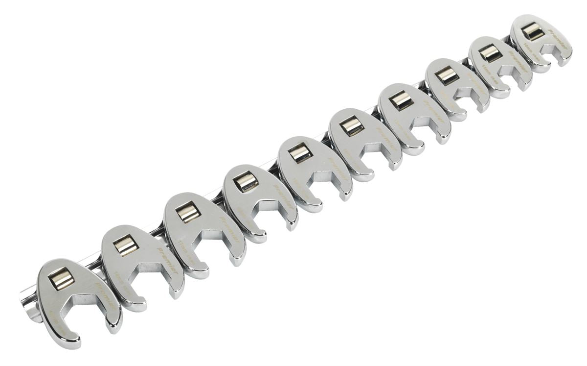Sealey Crow's Foot Spanner Set 10pc 3/8"Sq Drive - Metric AK598