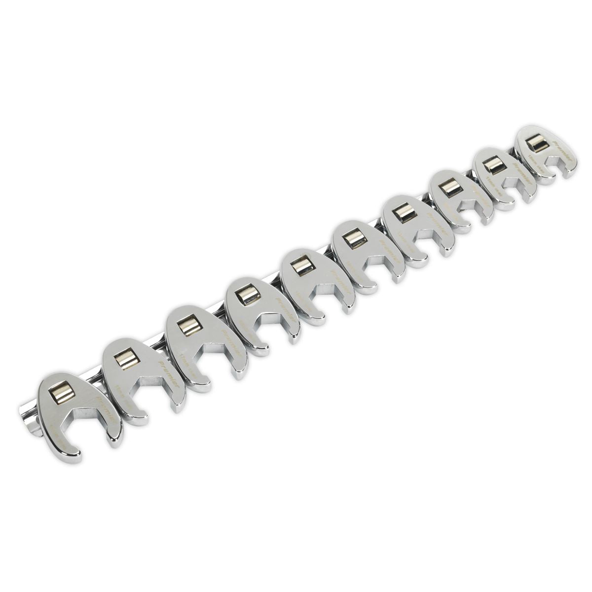Sealey Crows Foot Spanner Set 10pc 3/8"Sq Drive - Metric AK598