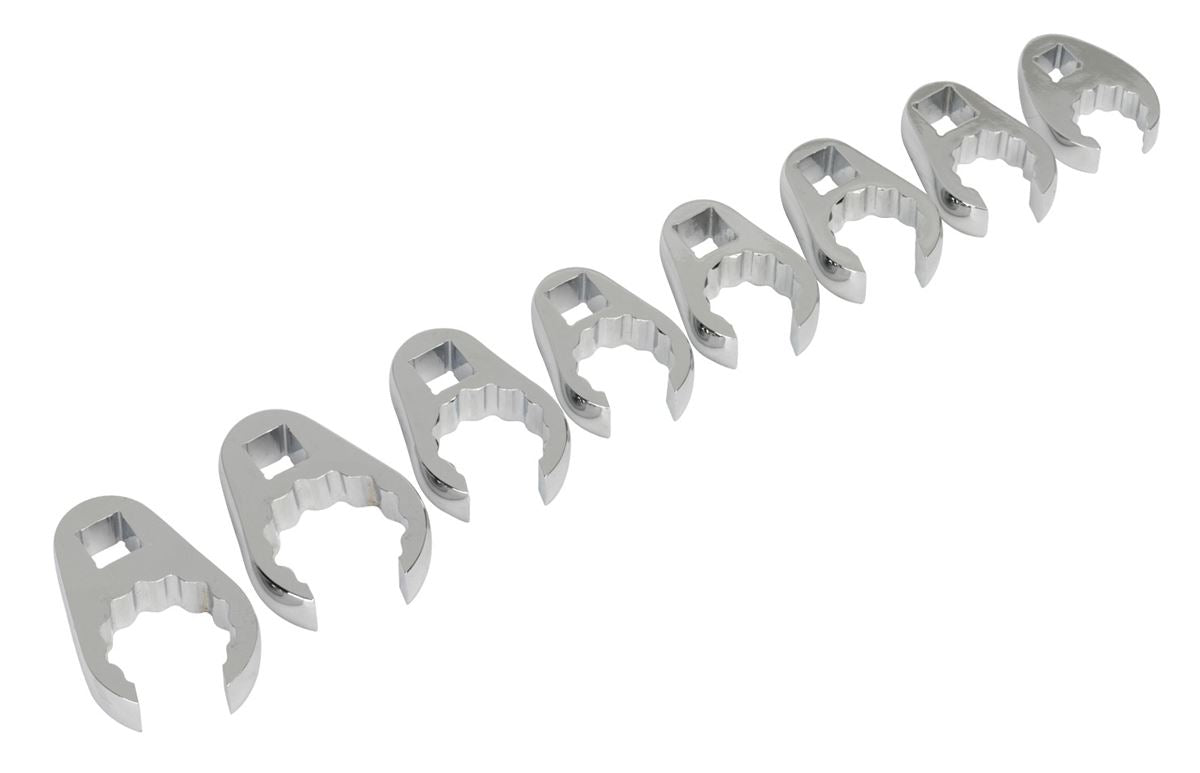 Sealey Crow's Foot Spanner Set 8pc 1/2"Sq Drive Metric AK5981