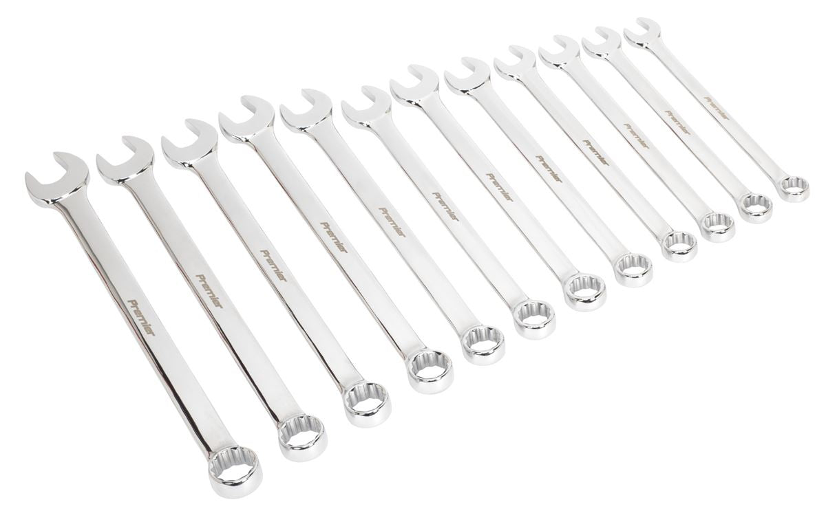 Sealey Combination Spanner Set 12pc Jumbo Metric AK6082