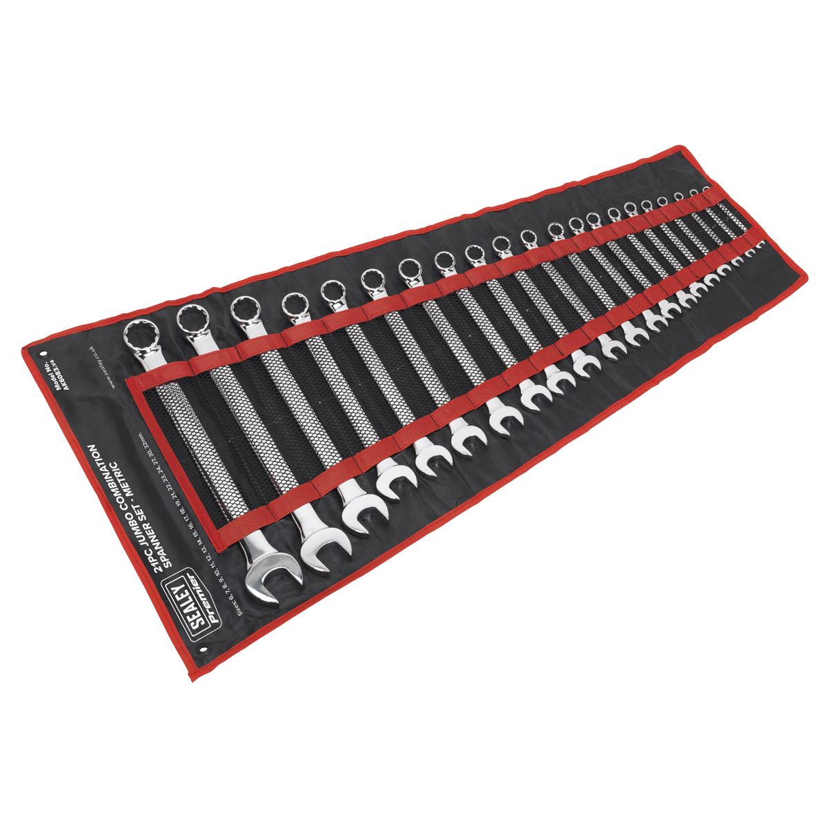 Sealey Combination Spanner Set 21pc Jumbo Metric AK6083