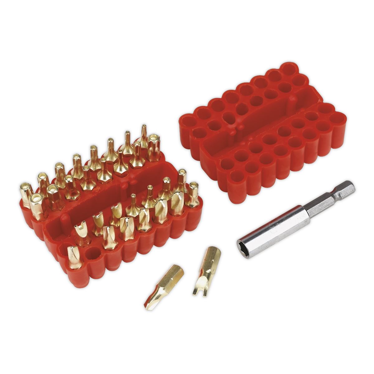 Sealey Security Bit & Magnetic Adaptor Set 33pc AK614