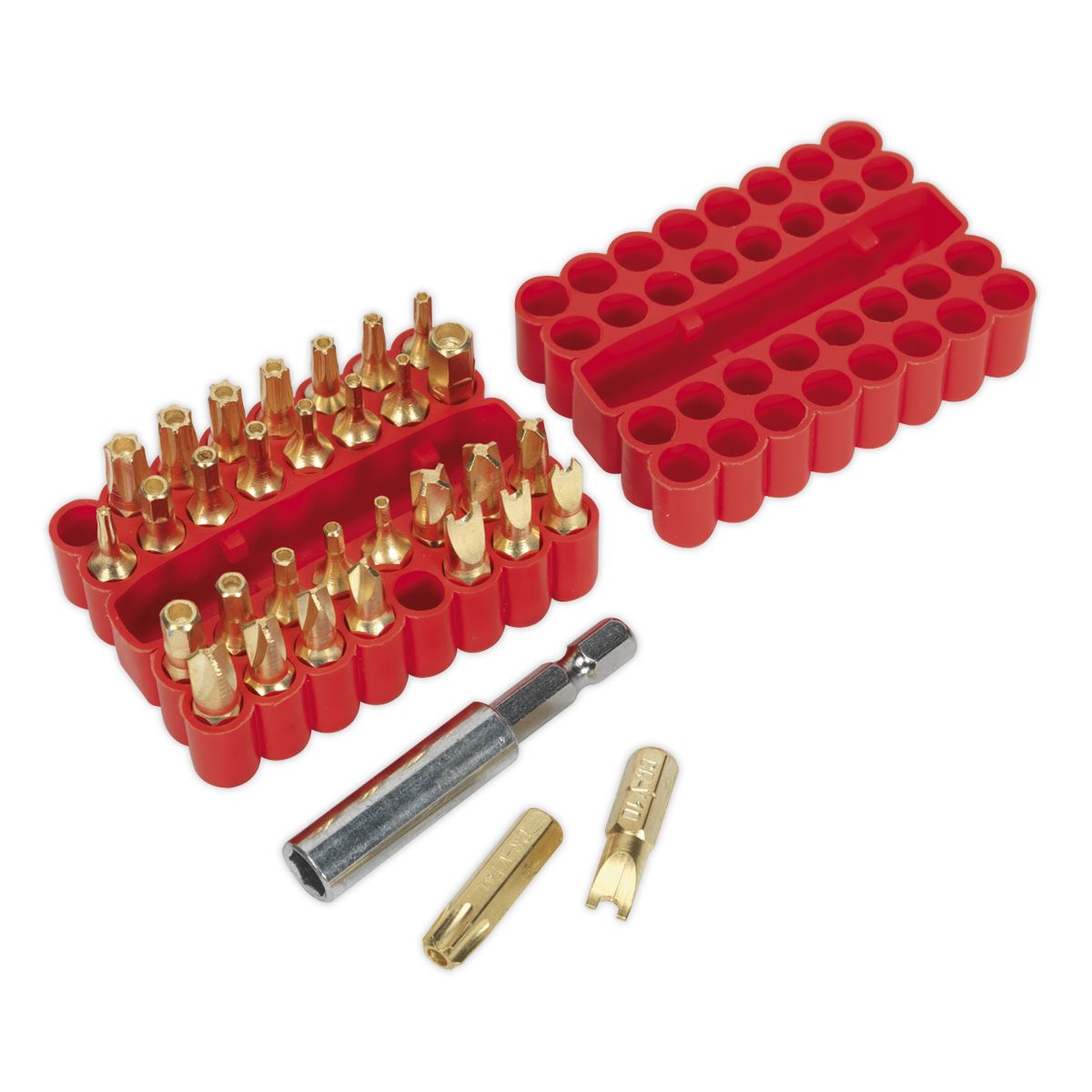 Sealey Security Bit & Magnetic Adaptor Set 33pc AK614