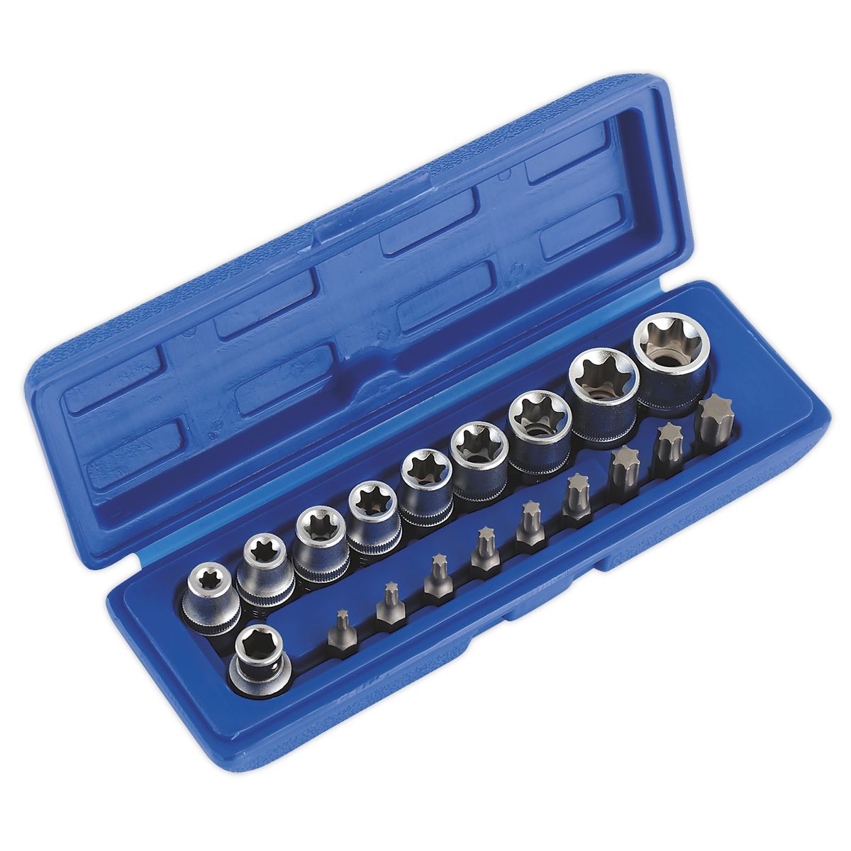 Sealey TRX-Star* Socket & Bit Set 19pc 3/8"Sq Drive AK6191