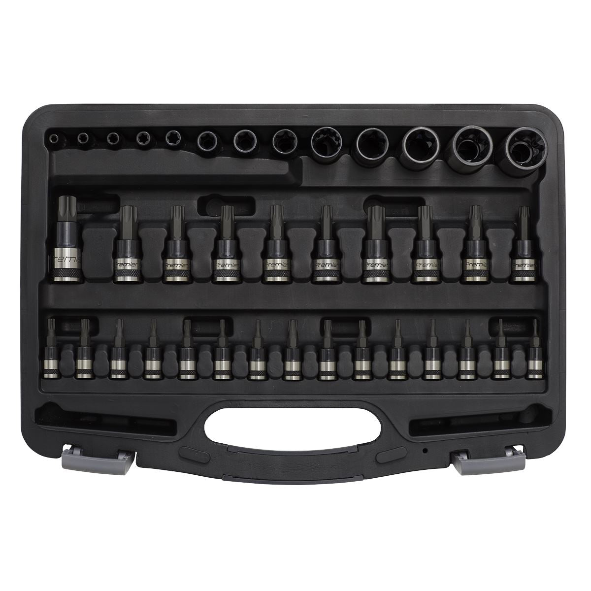 Sealey TRX-Star* Socket & Security Socket Bit Set 38pc 1/4", 3/8" & 1/2"Sq Drive AK6197B