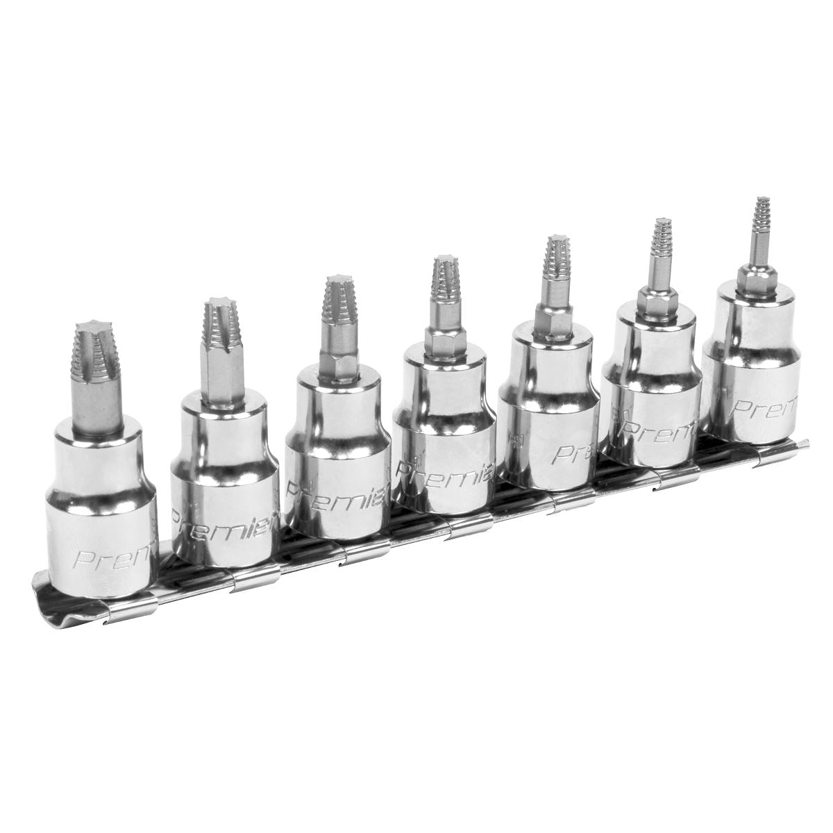 Sealey TRX-Star* Socket Bit Set Lock-On™ 7pc 3/8"Sq Drive AK62263