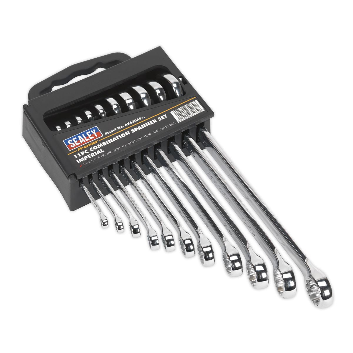 Sealey Combination Spanner Set 11pc Imperial AK630AF