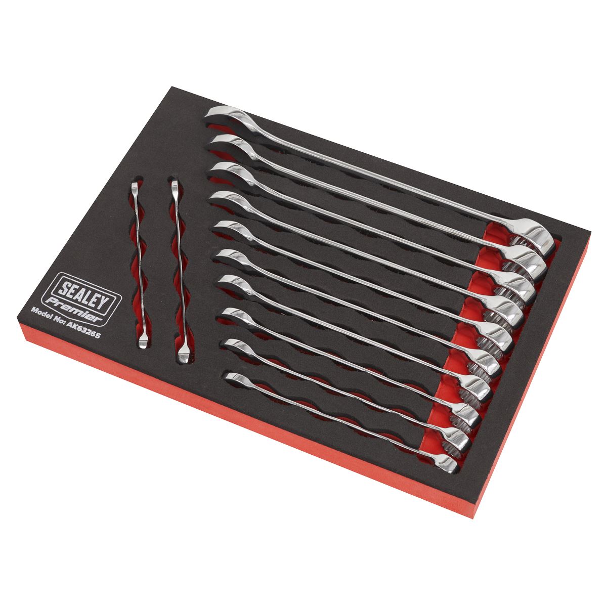Sealey Combination Spanner Set 12pc - Metric AK63265