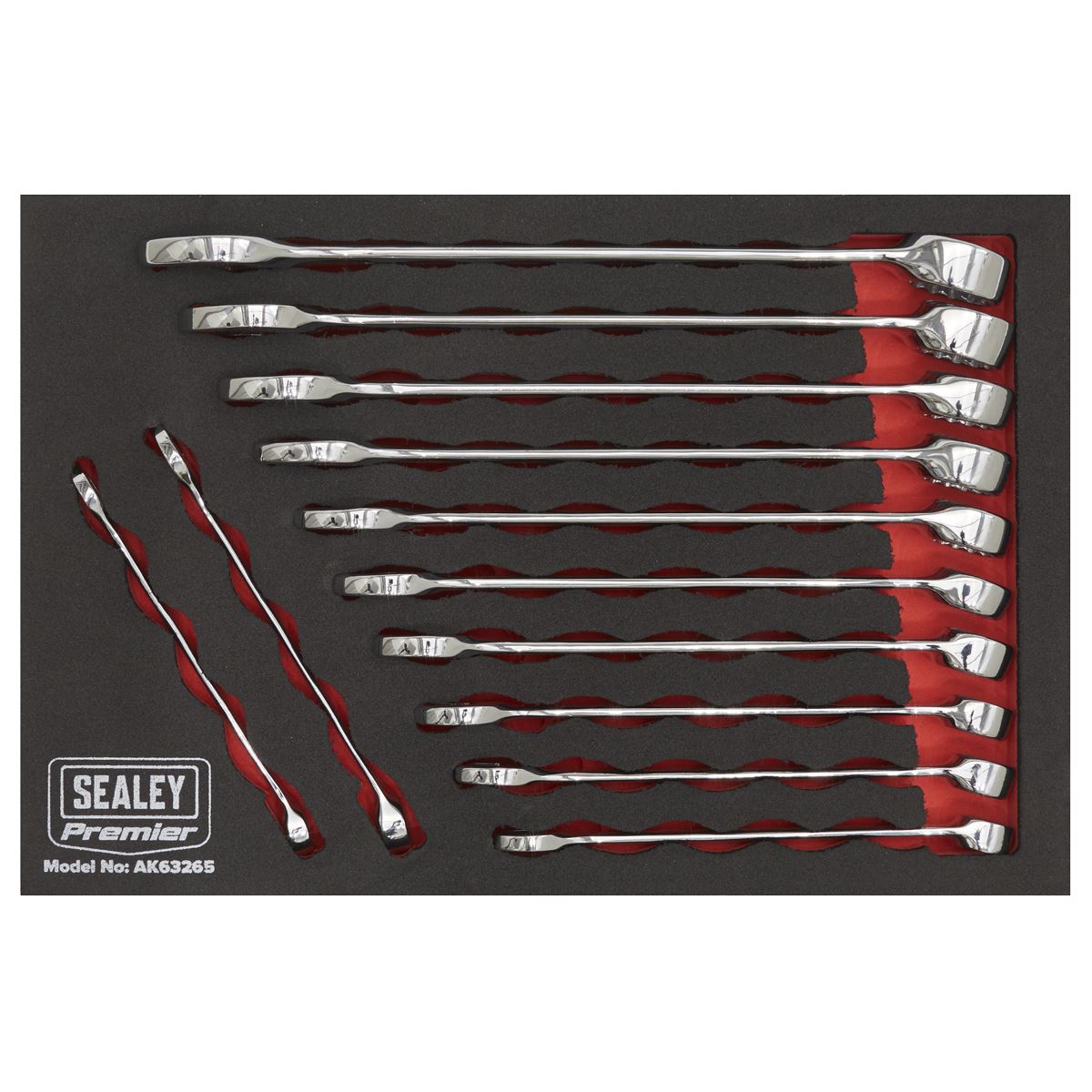 Sealey Combination Spanner Set 12pc - Metric AK63265
