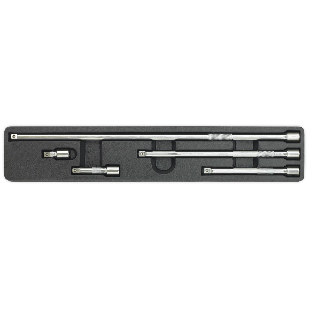 Sealey 3/8"Sq Drive Extension Bar Set 5pc Sizes: 38, 75, 150, 250, 450mm AK6341