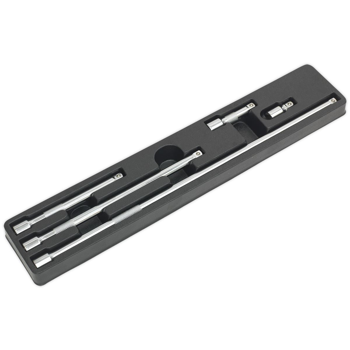 Sealey 3/8"Sq Drive Extension Bar Set 5pc Sizes: 38, 75, 150, 250, 450mm AK6341