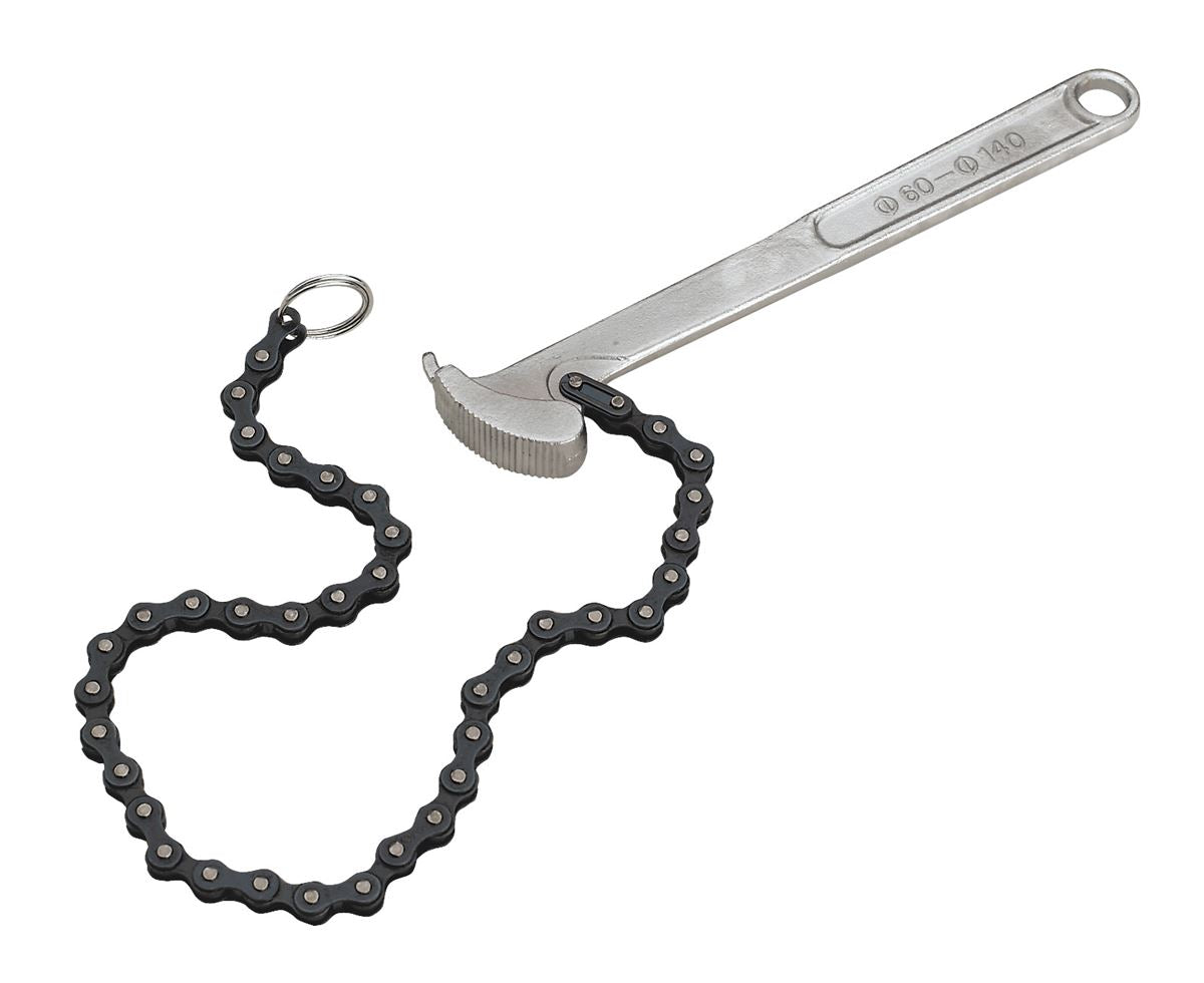 Sealey Oil Filter Chain Wrench �60-140mm Capacity AK6409