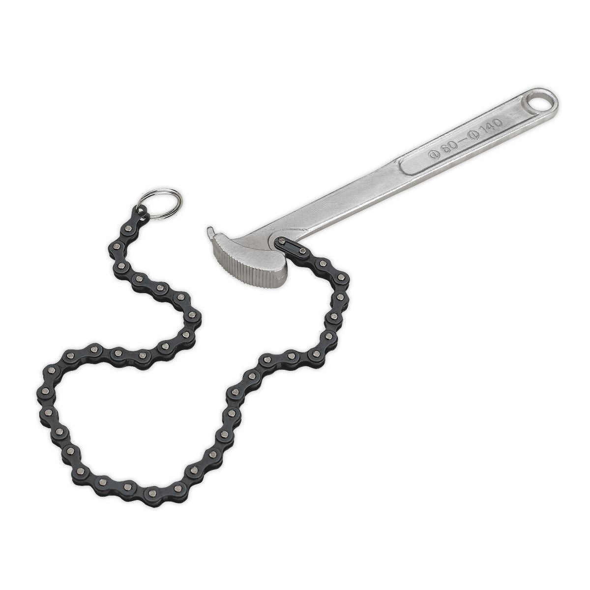 Sealey Oil Filter Chain Wrench �60-140mm Capacity AK6409