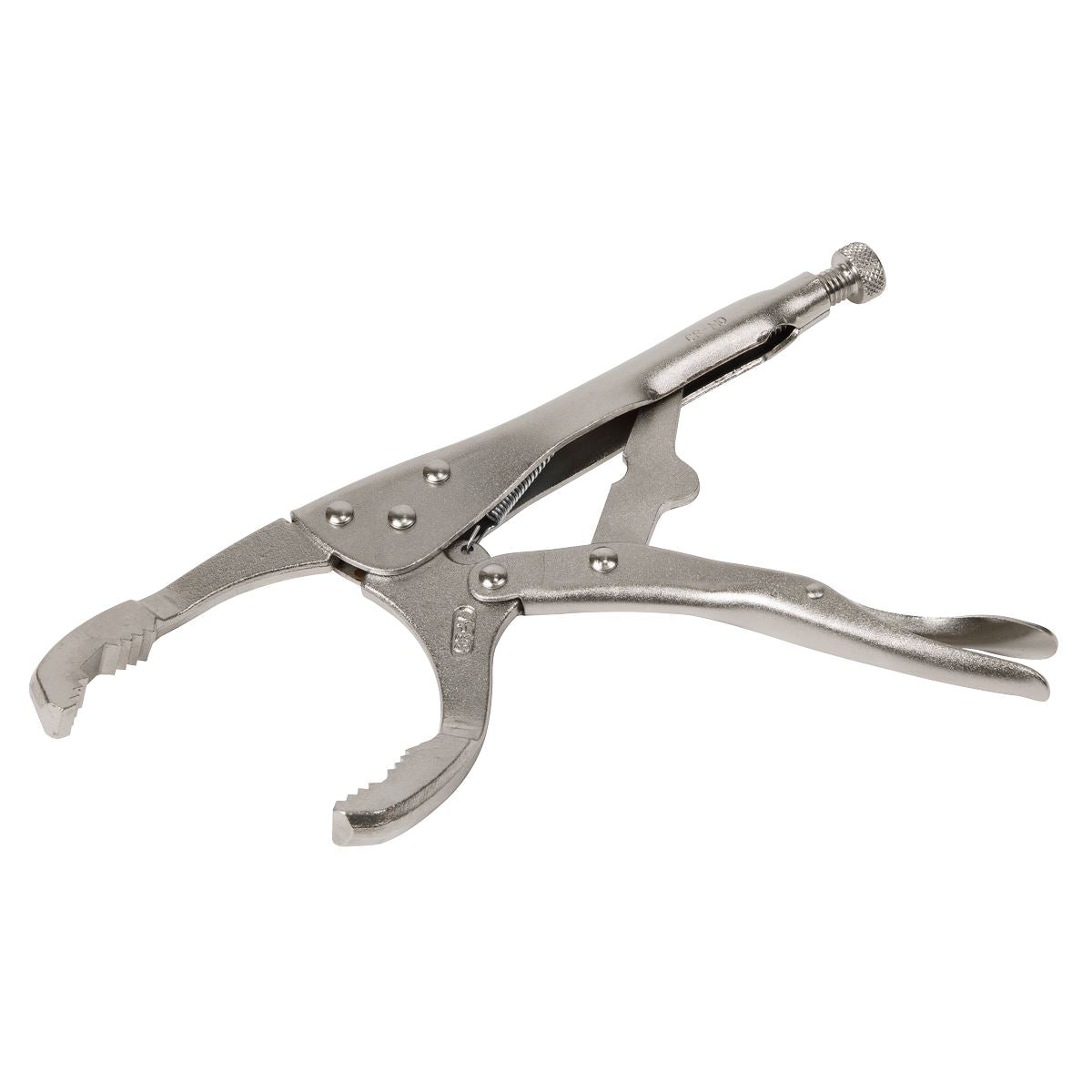 Sealey �45-130mm Oil Filter Locking Pliers - Angled AK6423