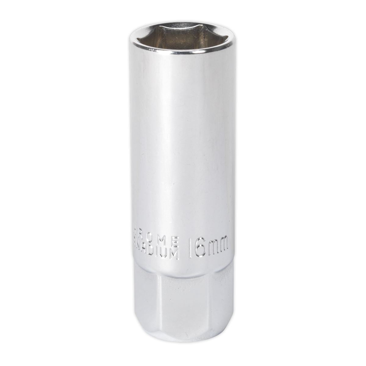 Sealey Spark Plug Socket 16mm 3/8"Sq Drive - Magnetic AK654