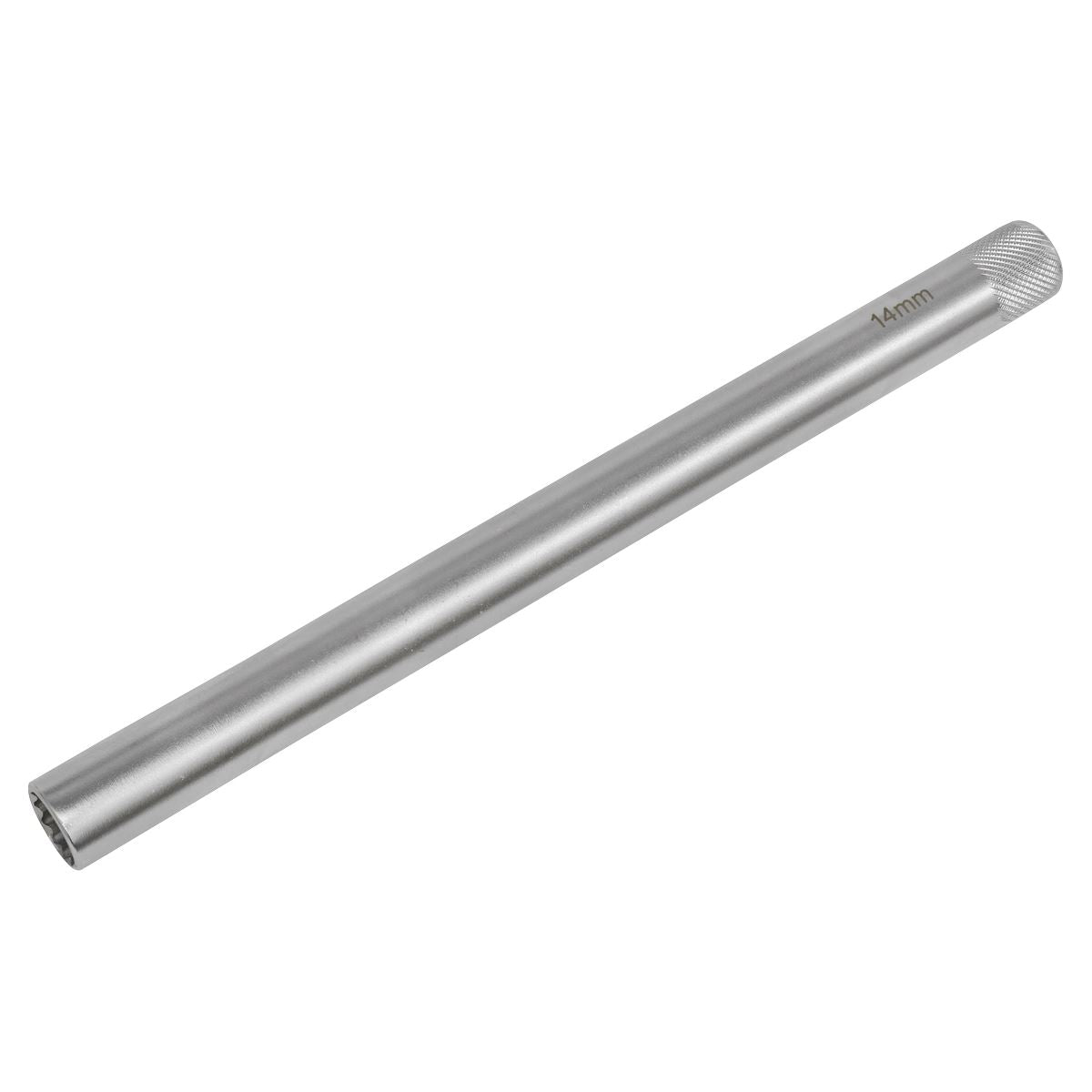 Sealey Spark Plug Socket 14mm 3/8"Sq 12-Point Magnetic Drive 250mm Long AK6551