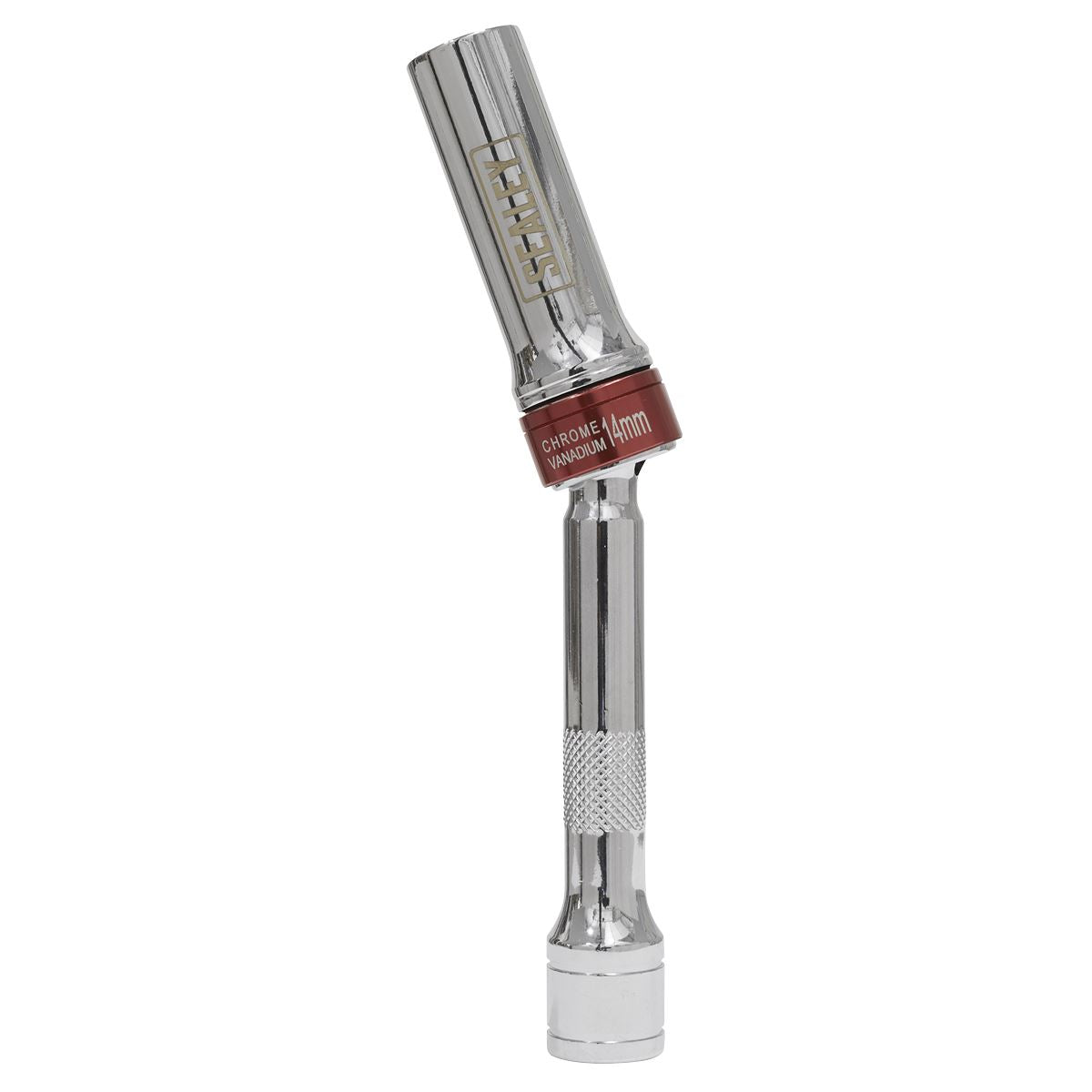 Sealey Spark Plug Socket with Universal Joint 14mm 3/8"Sq Drive 12-Point 150mm AK6570