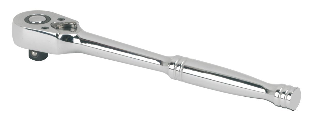 Sealey 1/4"Sq Drive Ratchet Wrench Pear Head Flip Reverse 48 Tooth AK660